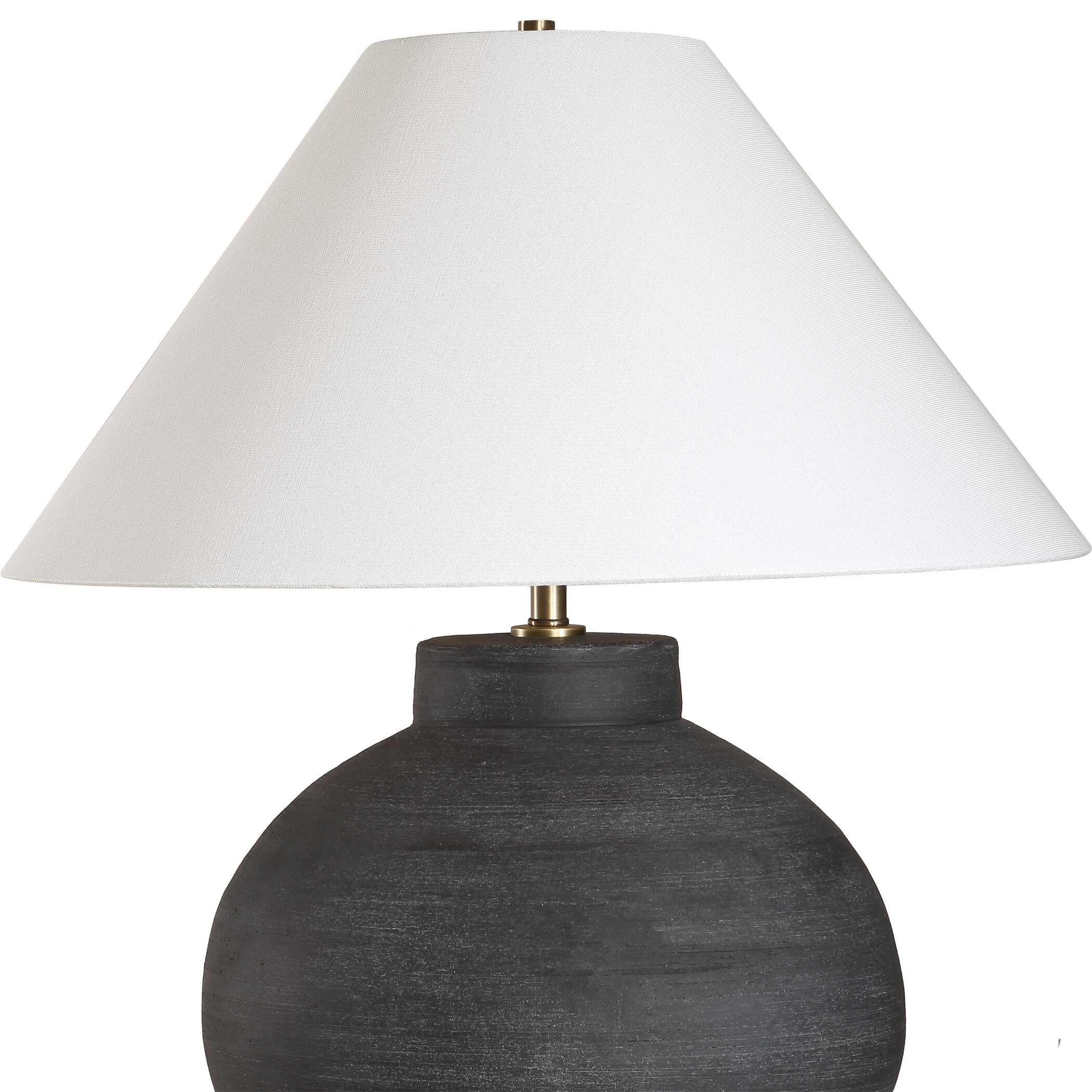 Tramore Rustic Charcoal Table Lamp - Image 5