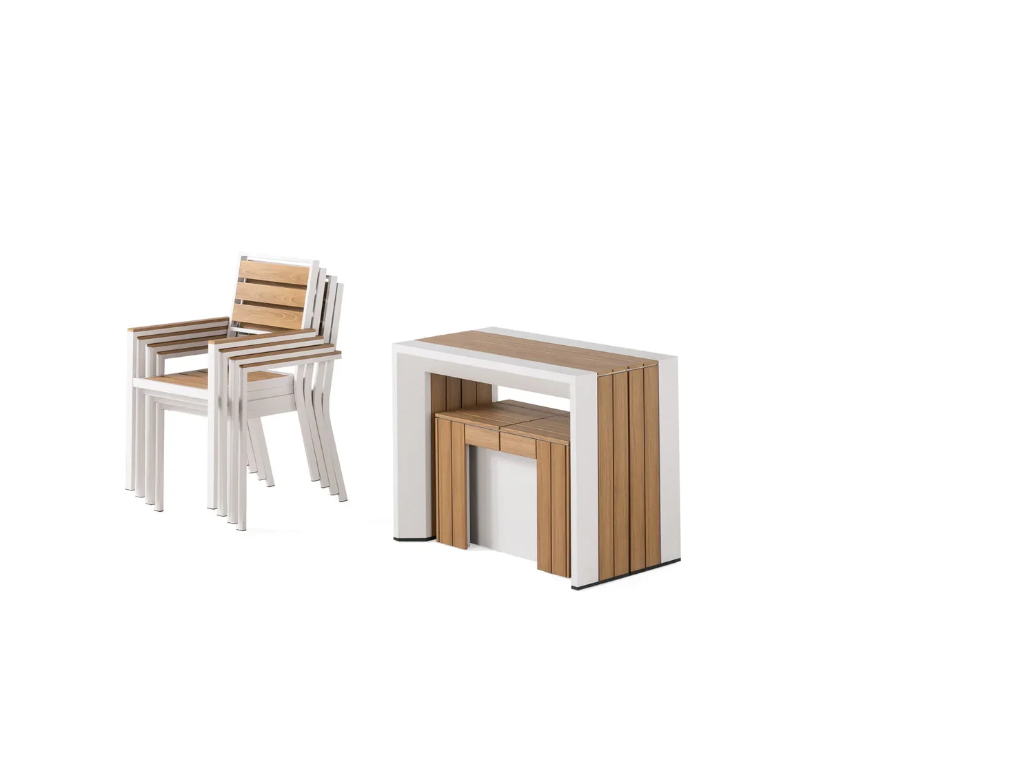 Transformer Outdoor Table Dining Set - Image 12