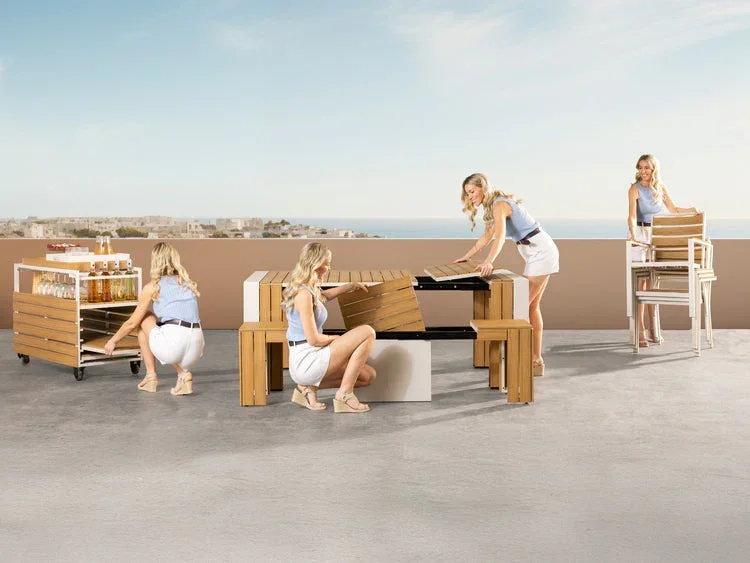 Transformer Outdoor Table Dining Set - Image 15