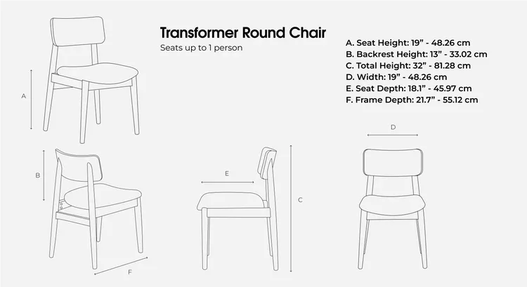 Transformer Round Chair - Set of 4 - Image 11