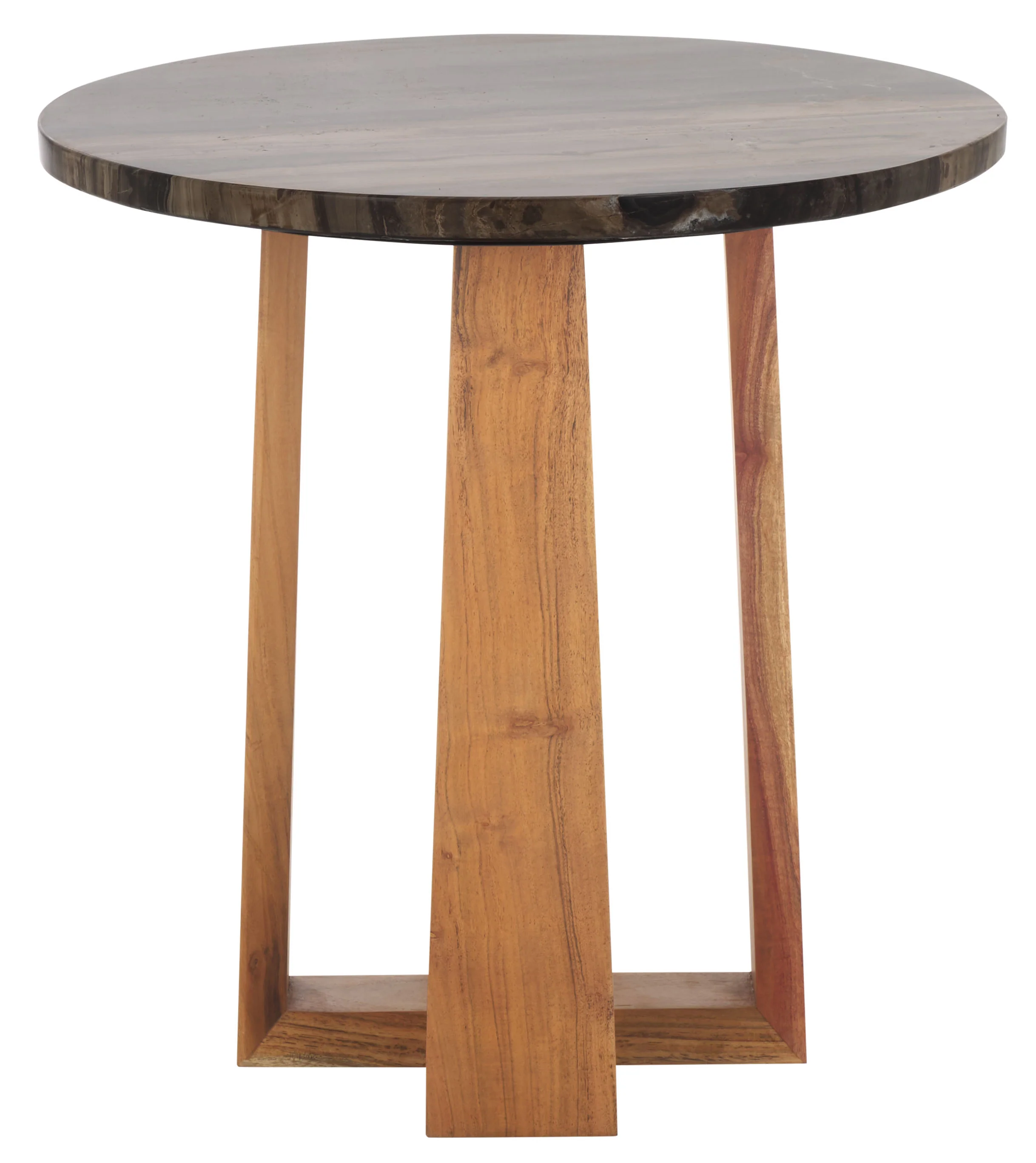 Trenton Round Marble Top Accent Table