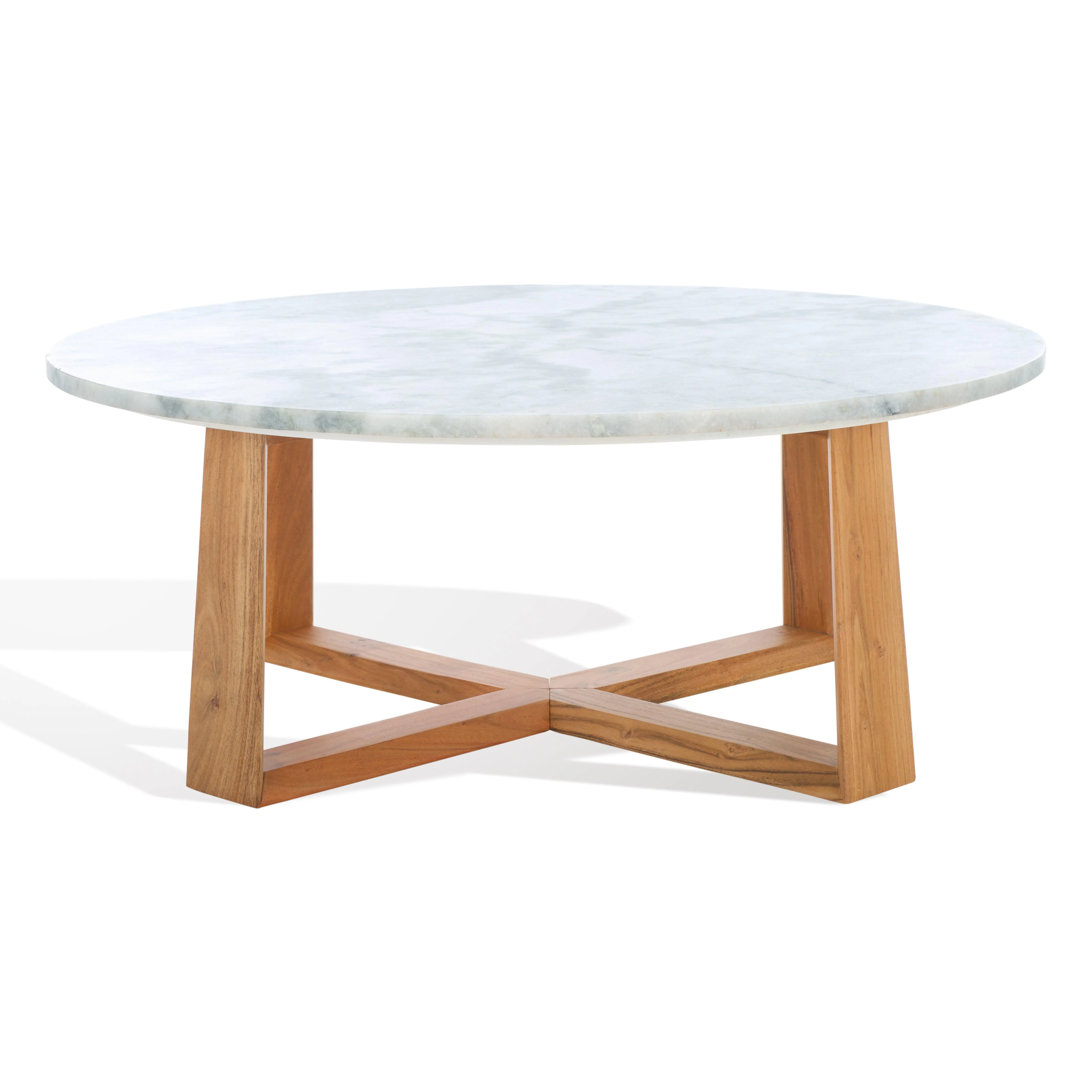 Trenton Round Marble Top Coffee Table