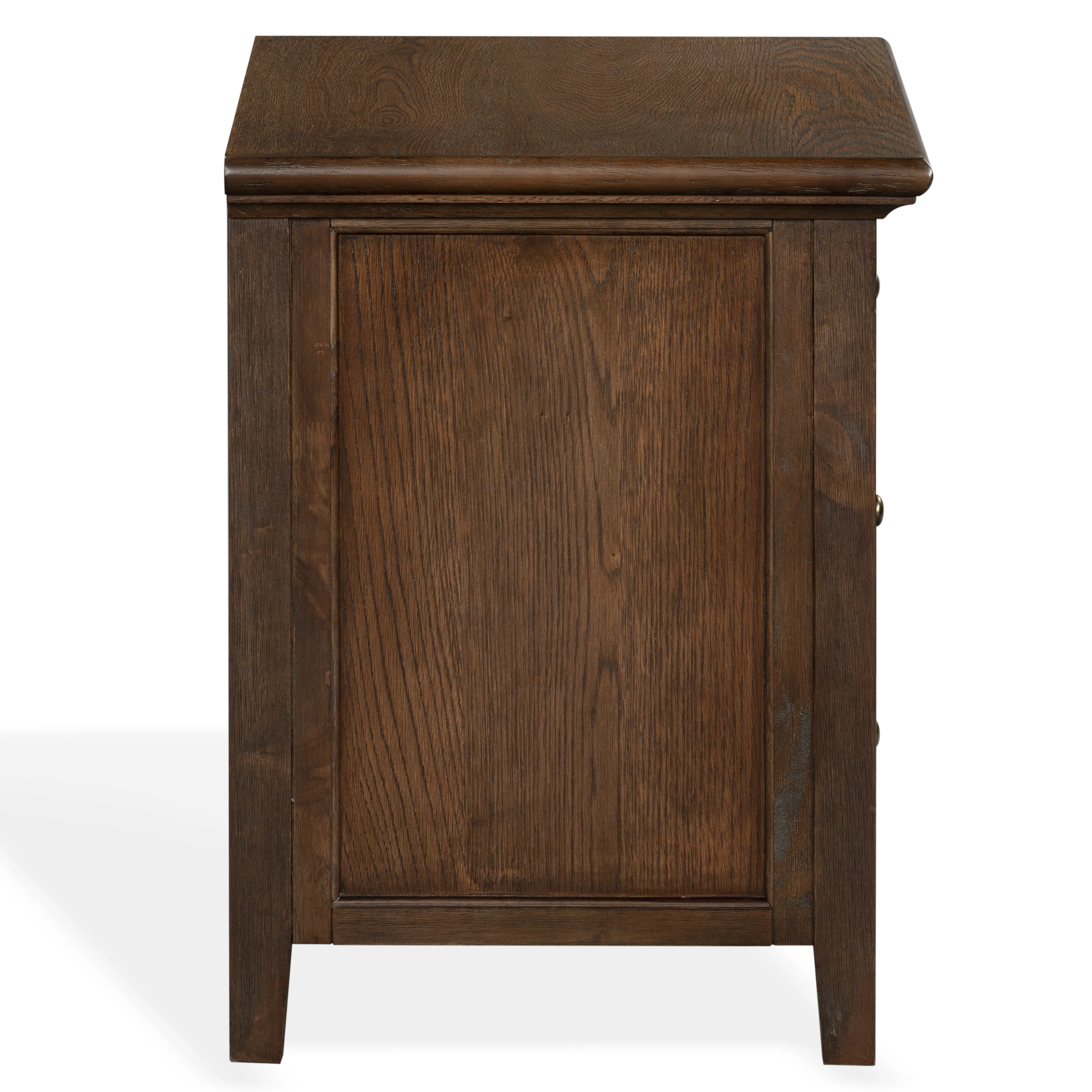 Trevor 3 Drawer Wood Nightstand - Image 6