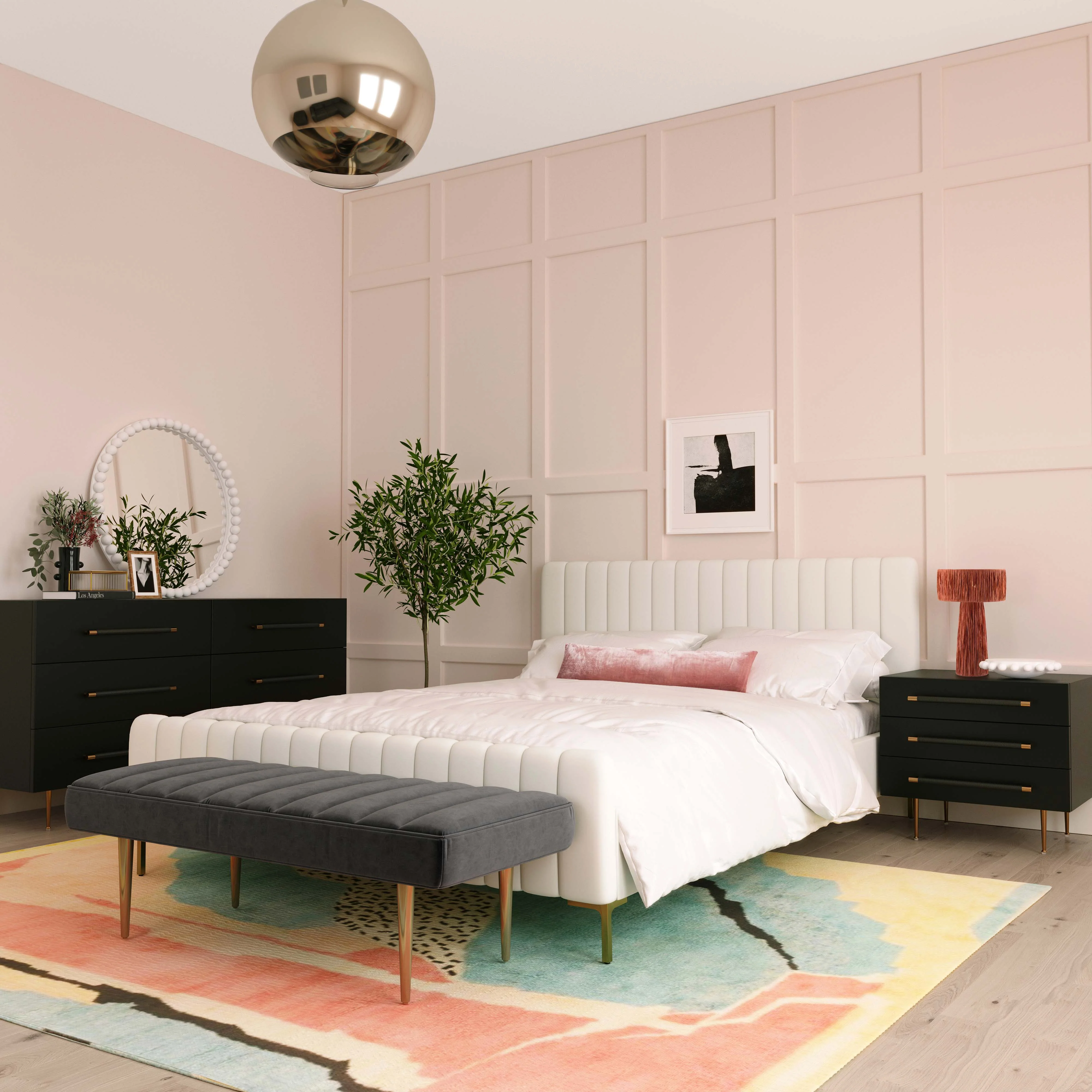Trident Black Nightstand - Image 2