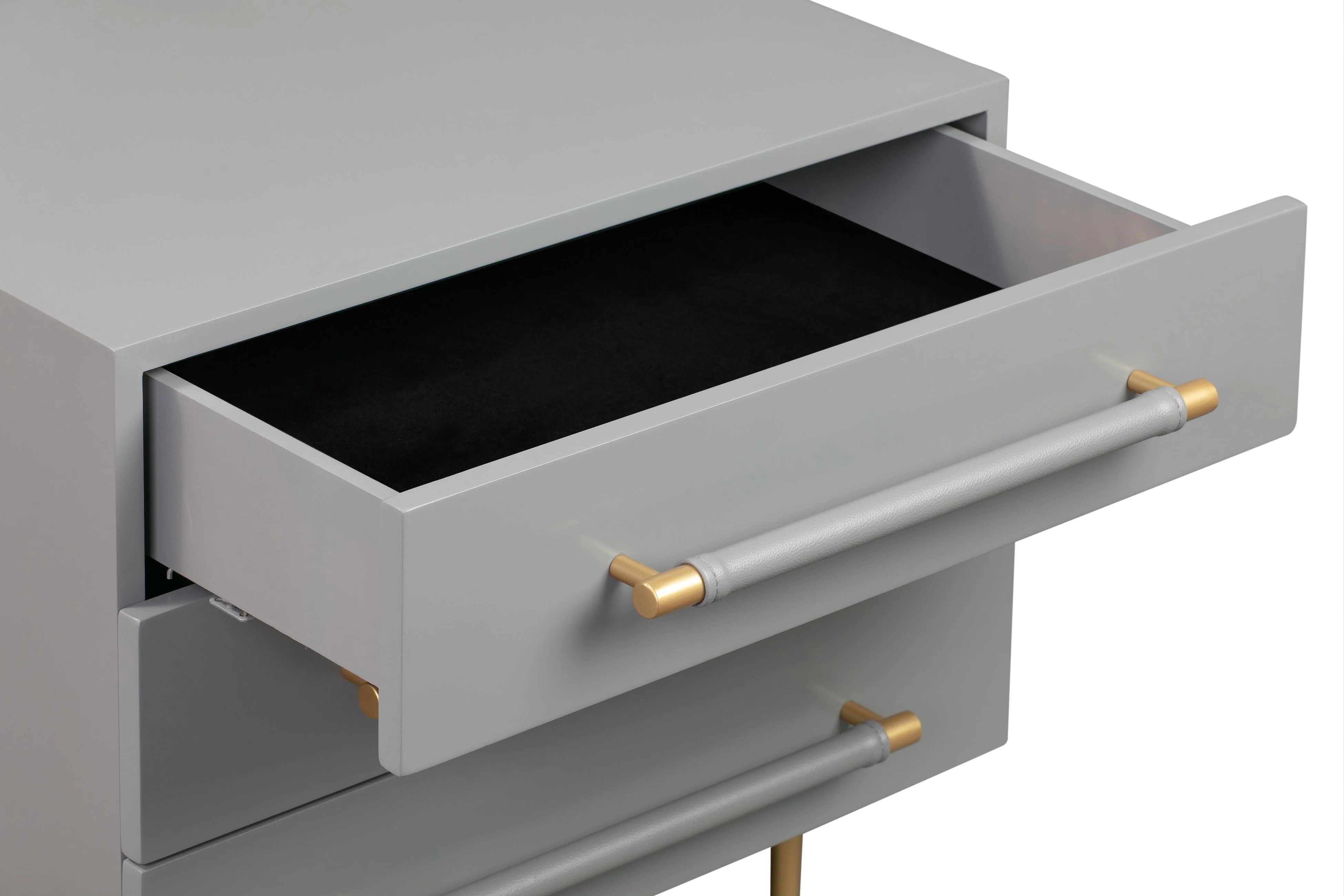 Trident Grey Nightstand - Image 9