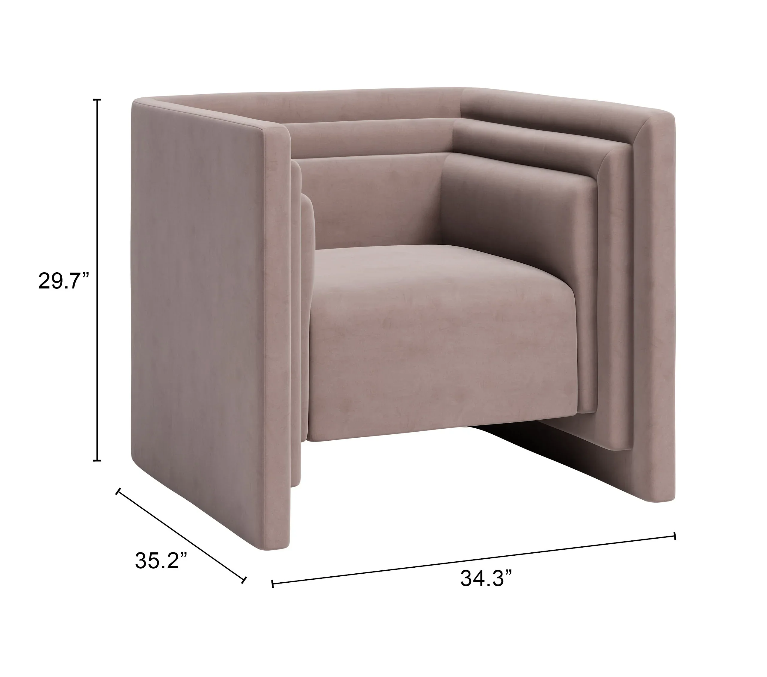 Trippel Armchair Taupe - Image 7