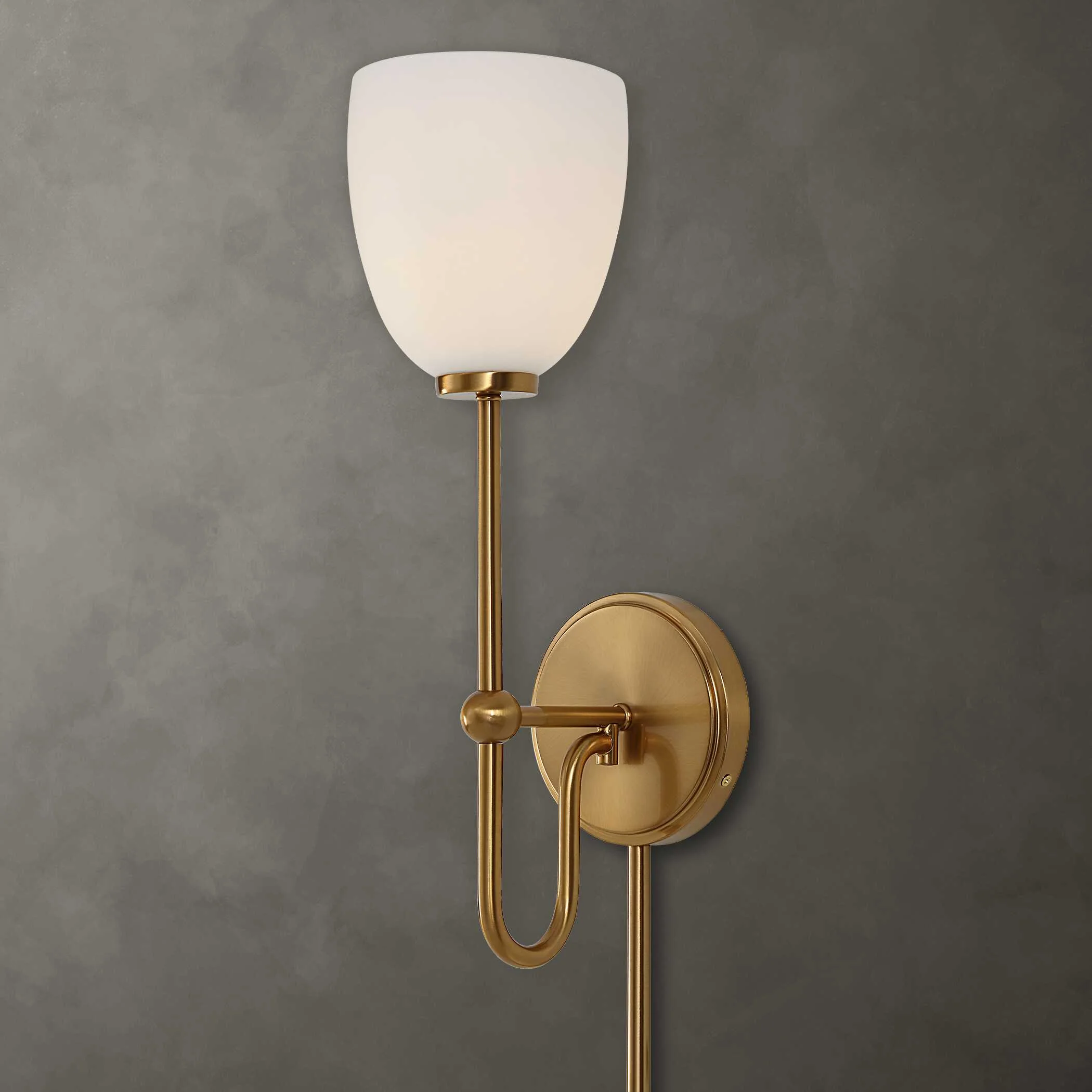 Trophy 1 Light Brass Sconce - Image 7