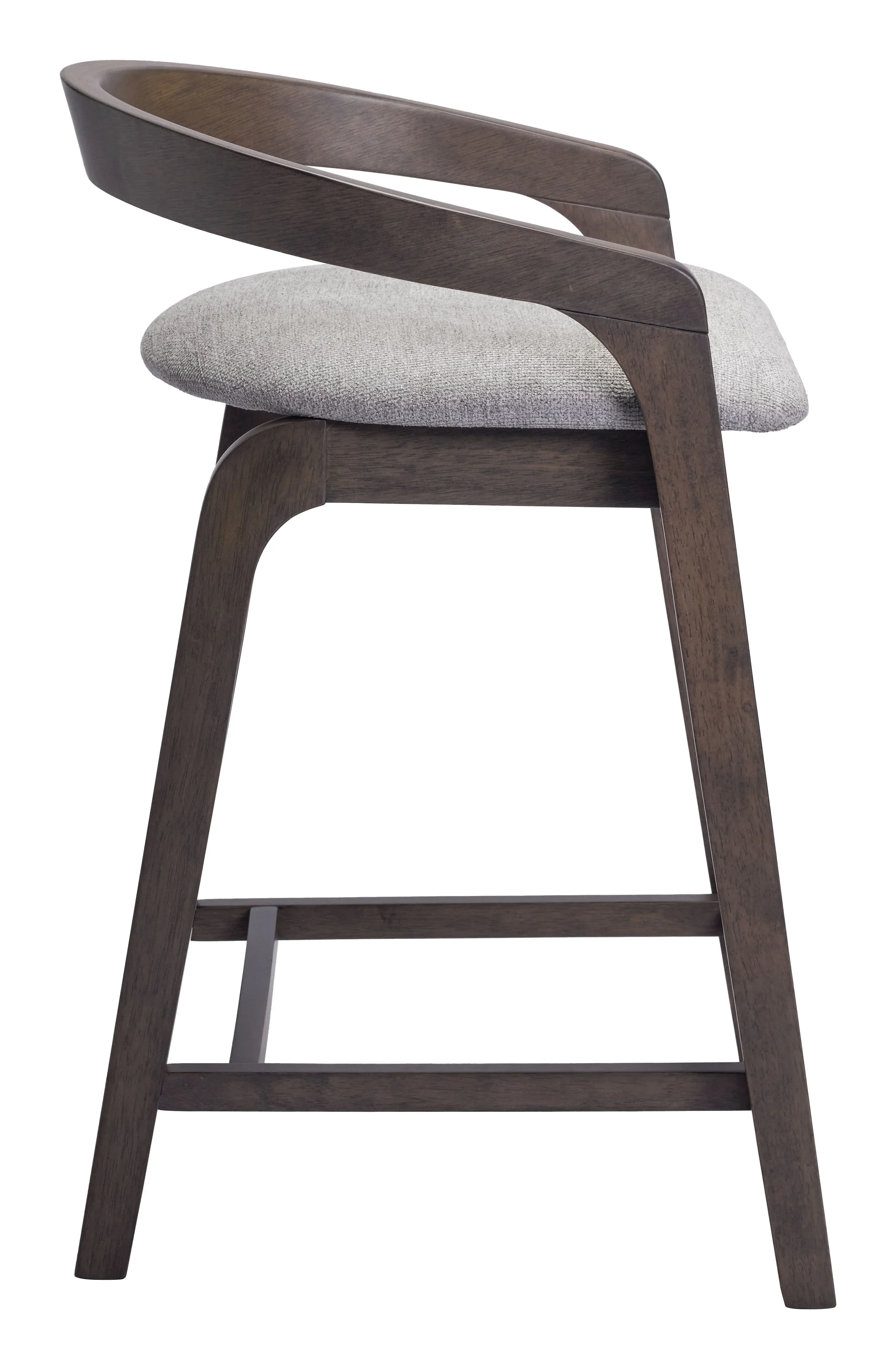 Troy Counter Stool (Set of 2) Dove Gray & Espresso - Image 2
