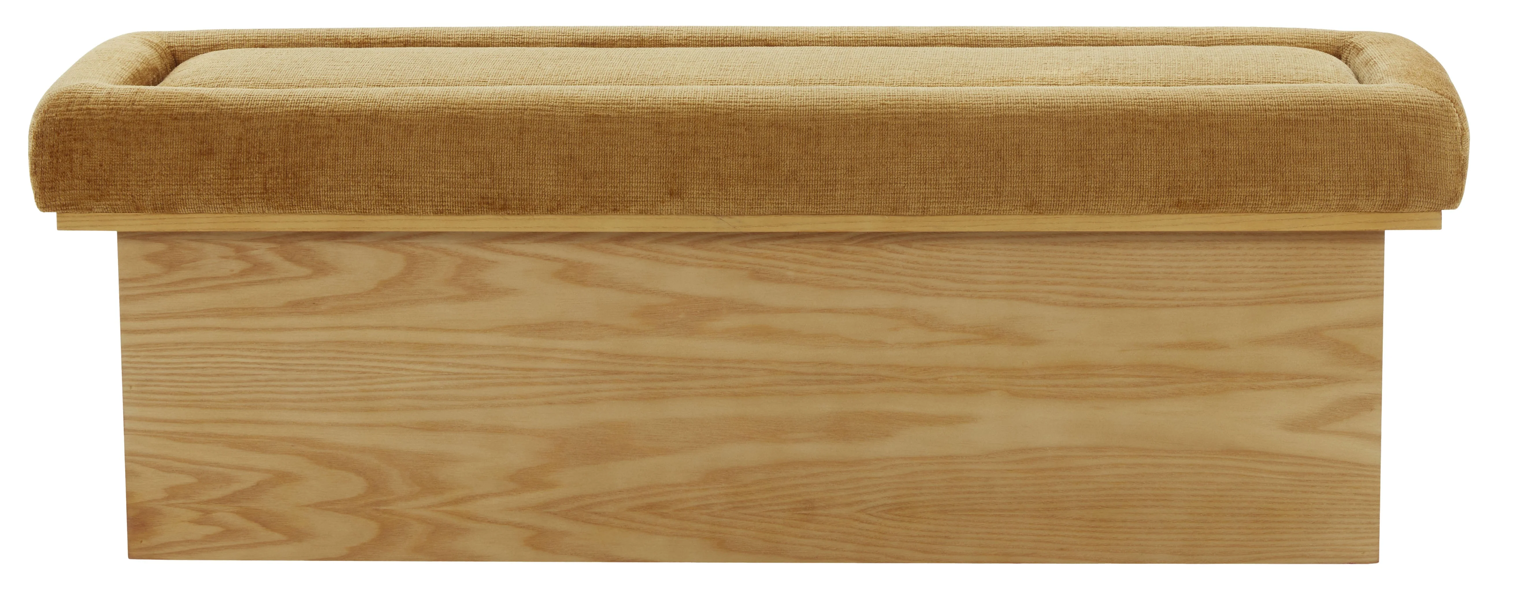 Trudy Chenille And Wood Bench