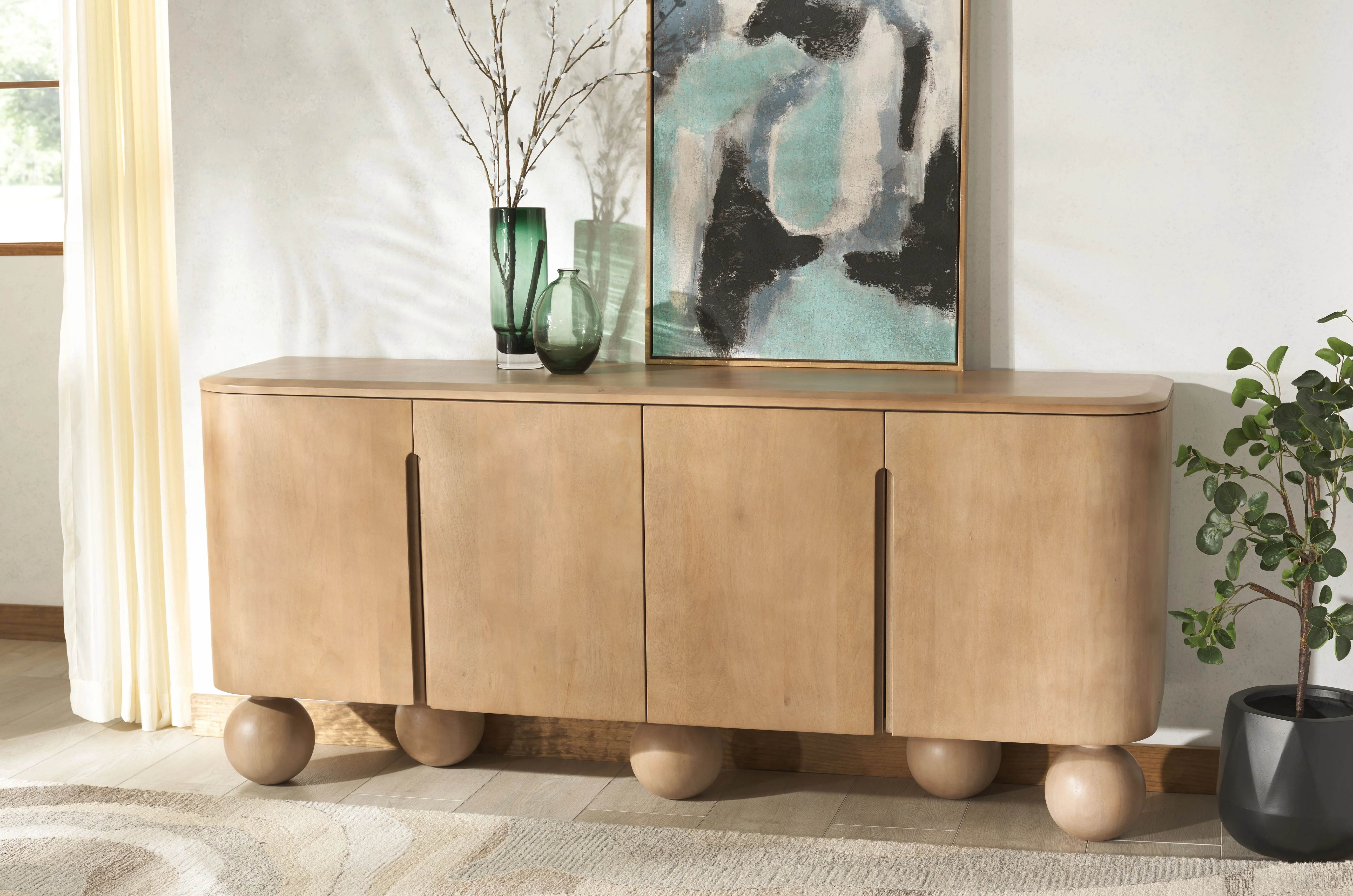 Tuckerman 4 Door Wood Sideboard - Image 2