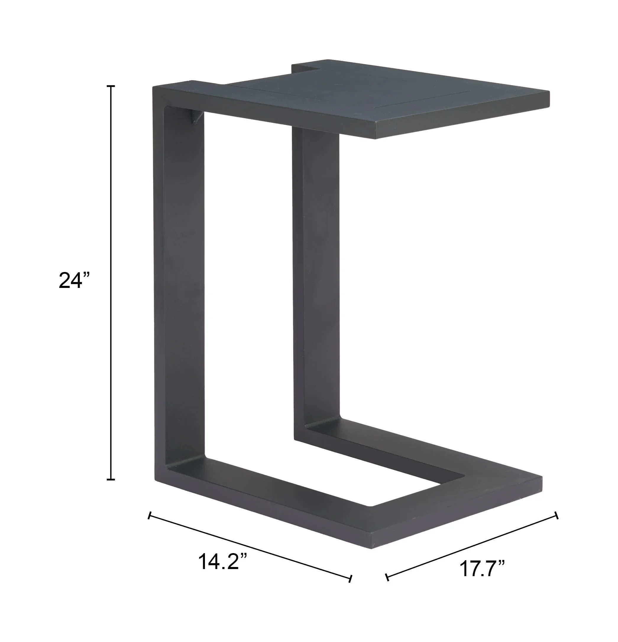 Tudi Side Table Black - Image 5