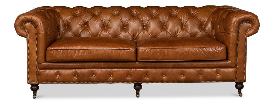 Tufted English Club Sofa - Image 2