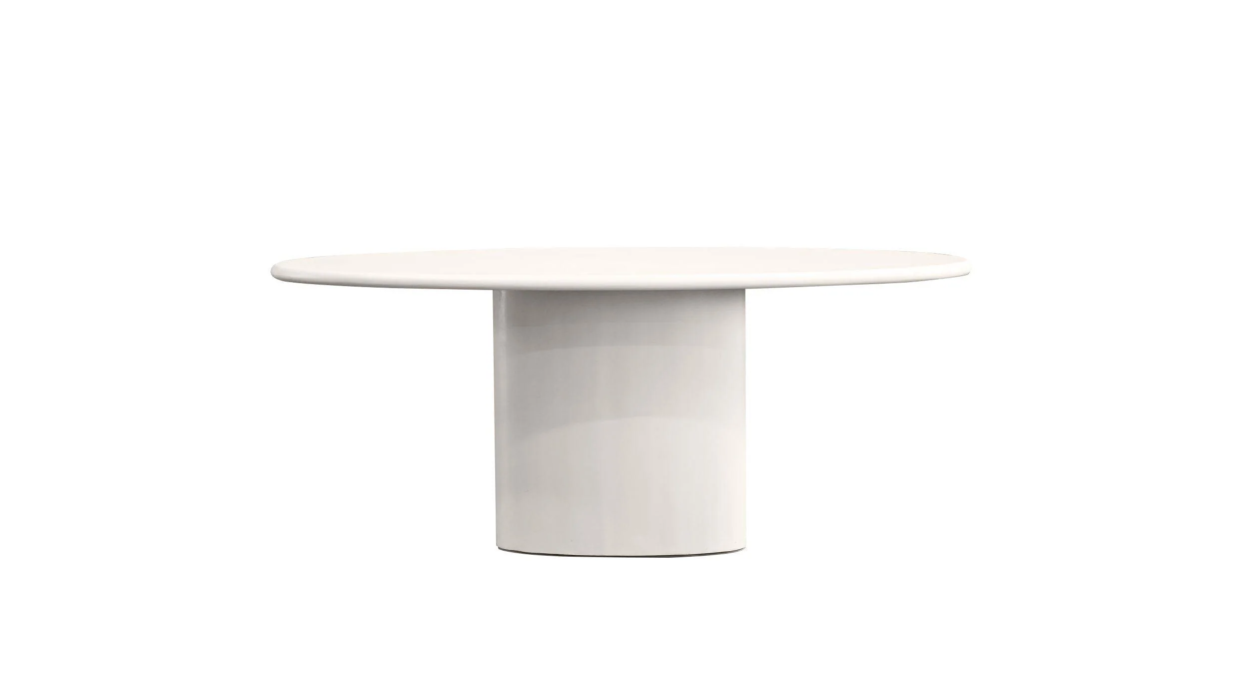 TUGG 78" Dining Table Oval Microskin finish base - Image 4