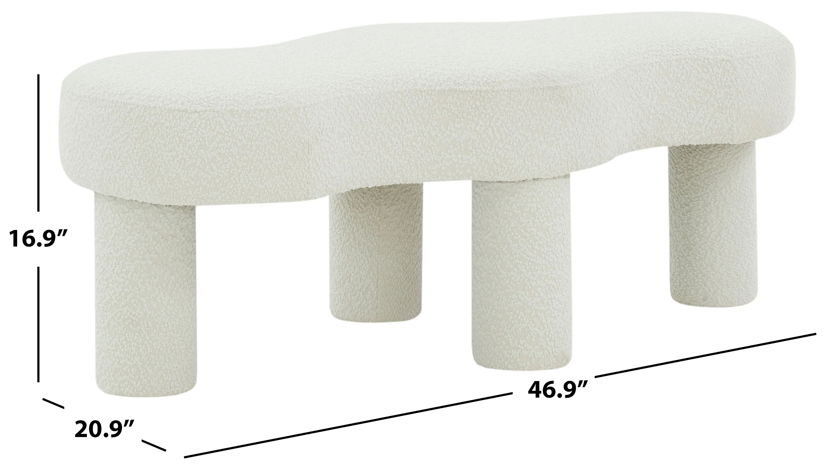 Tulsa Boucle Bench - Image 4