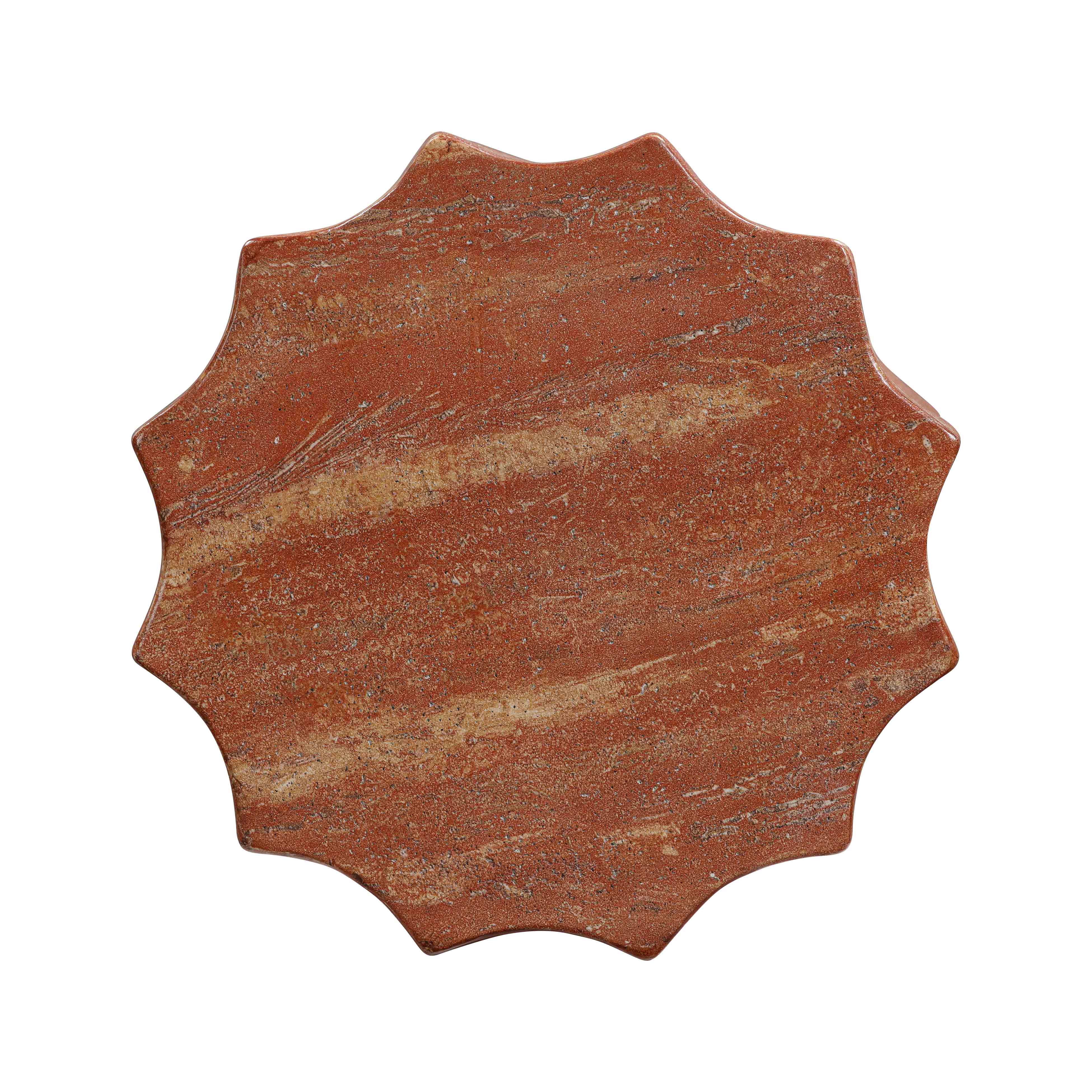 Turin Faux Red Sandstone Indoor / Outdoor Concrete Stool - Image 5