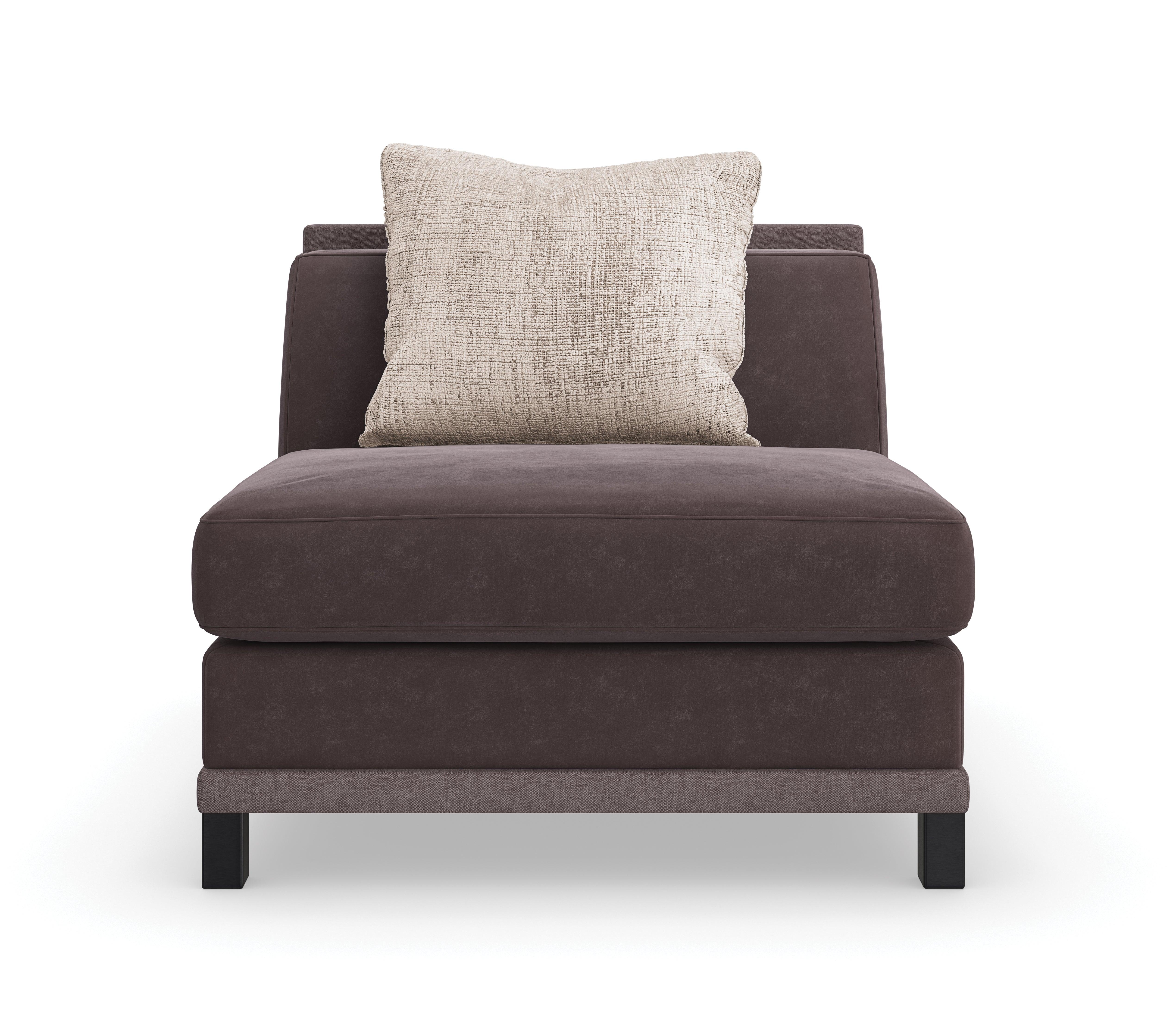 Tuxedo Armless Chair - Image 2