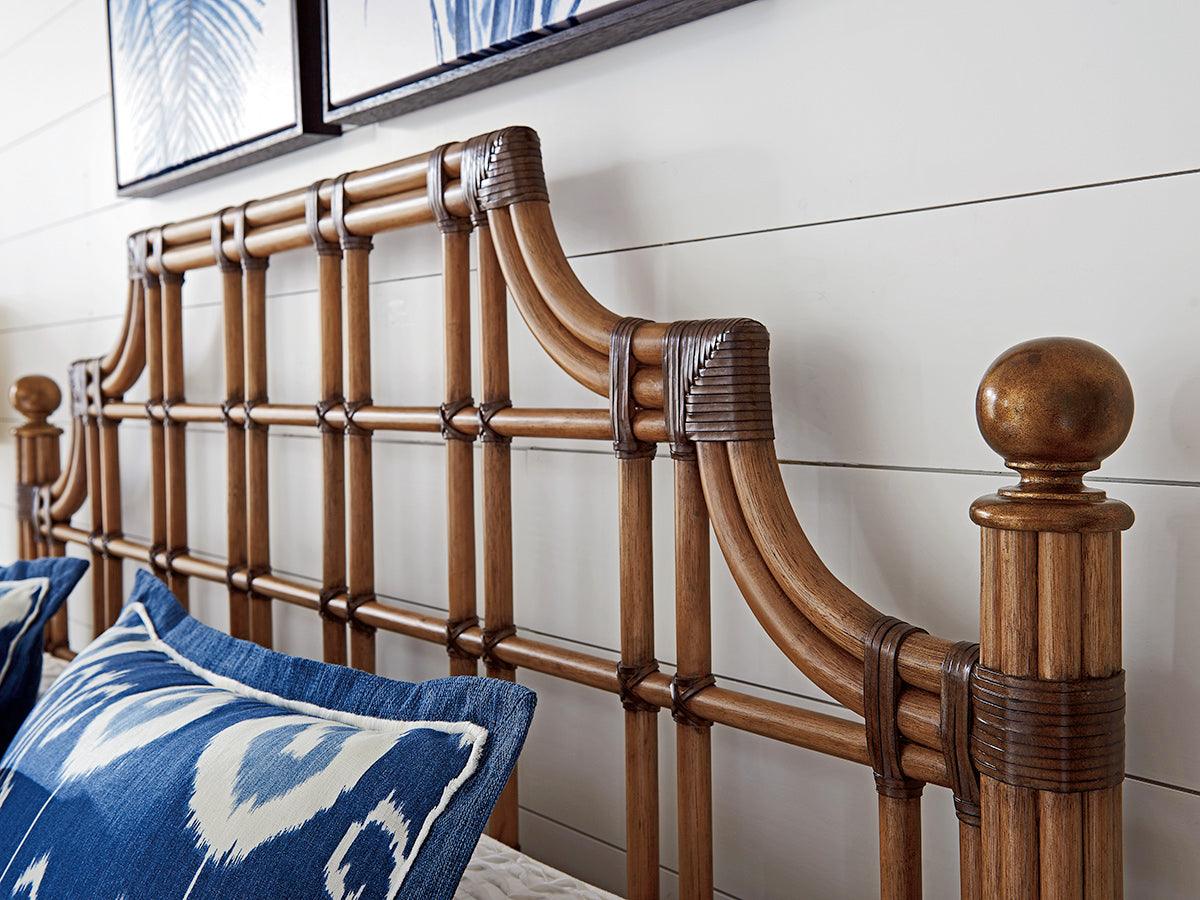 Twin Palms St. Kitts Rattan Headboard - Image 2