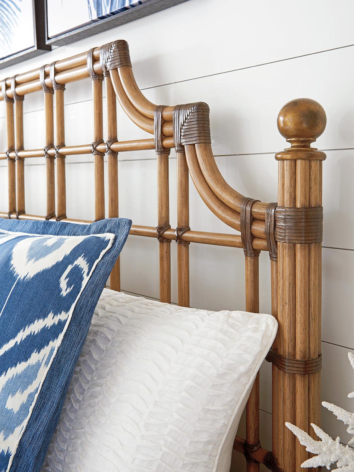 Twin Palms St. Kitts Rattan Headboard - Image 5