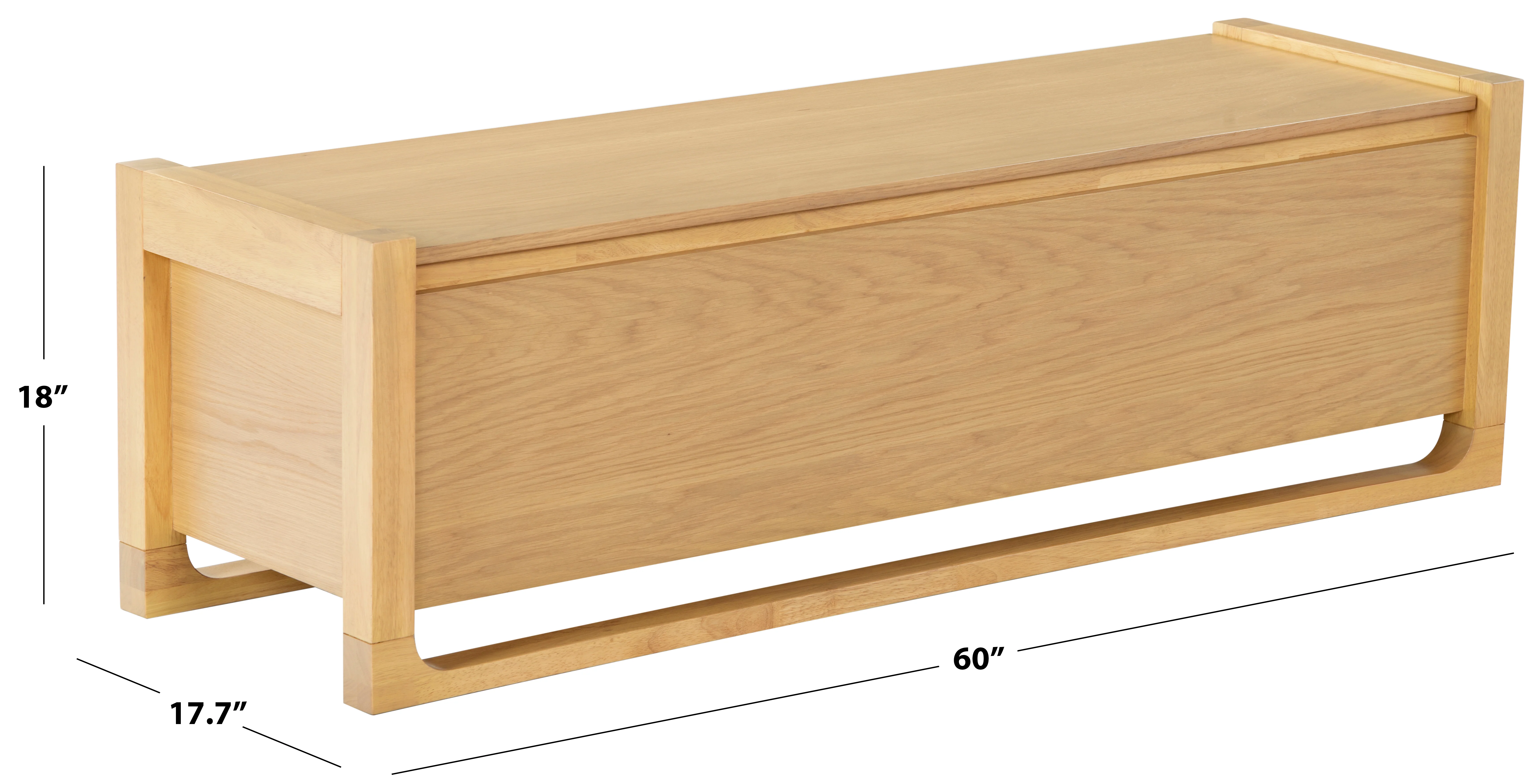 Tyrell Wood Storage Bench - Image 10