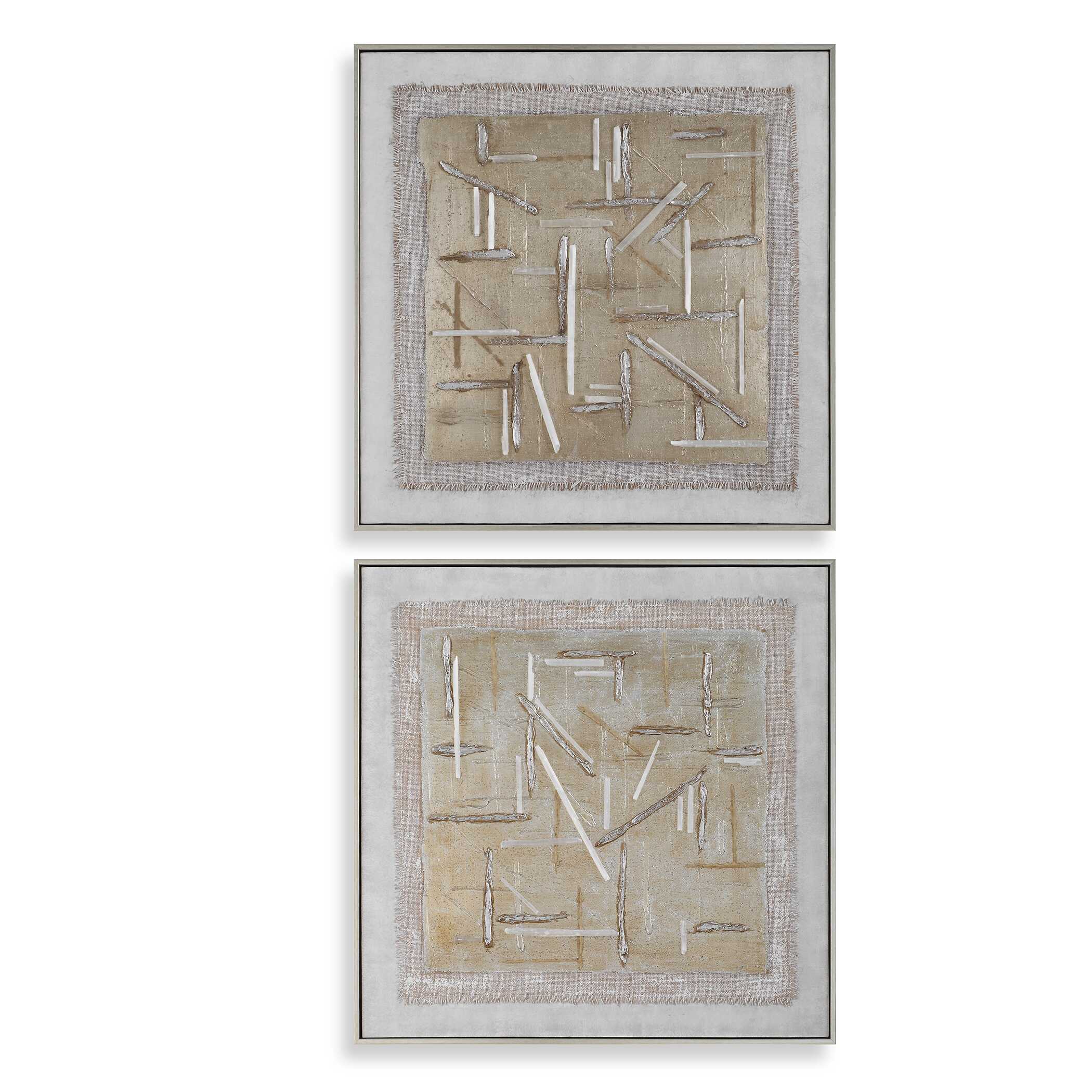 Unpredictable Hand Painted Canvases - Set of 2