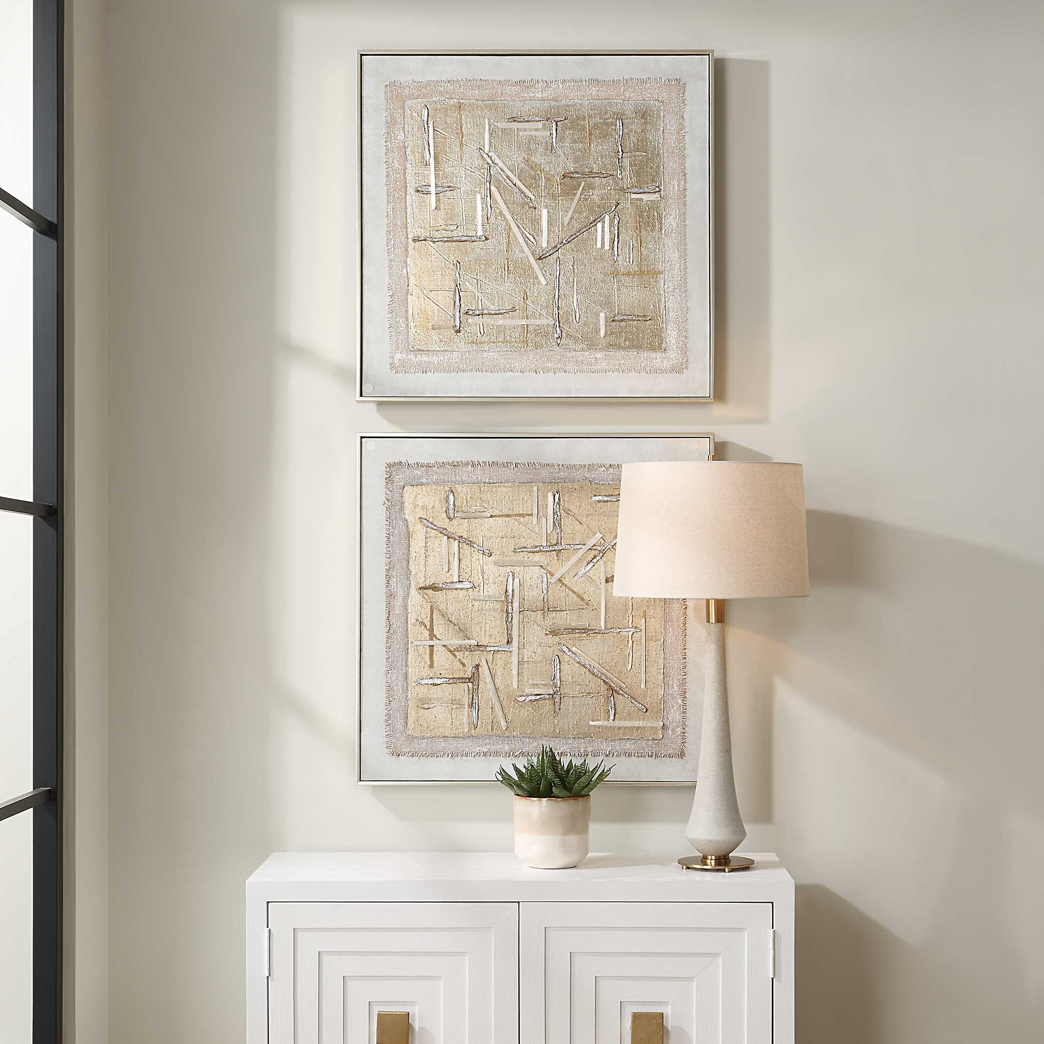 Unpredictable Hand Painted Canvases - Set of 2 - Image 2
