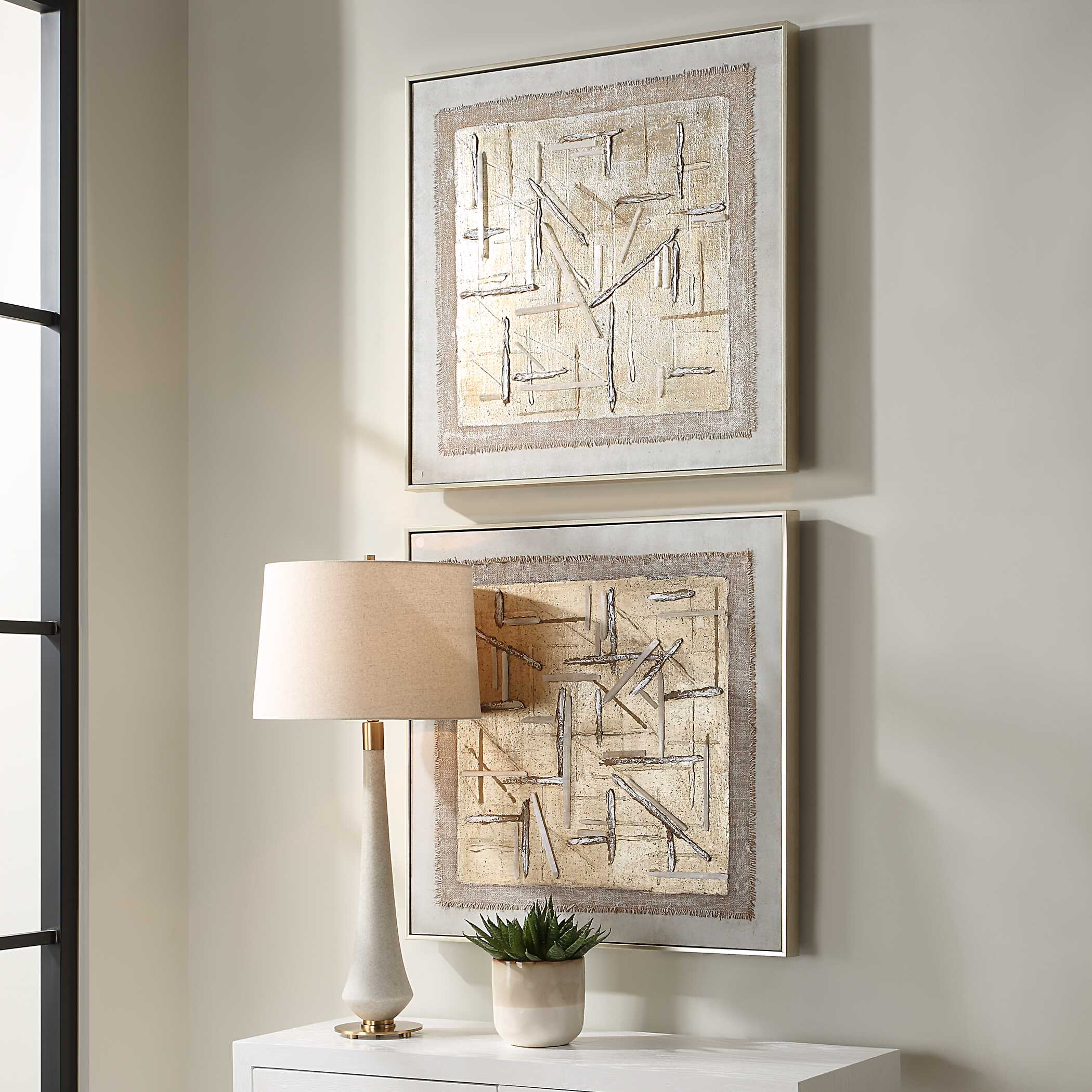 Unpredictable Hand Painted Canvases - Set of 2 - Image 3