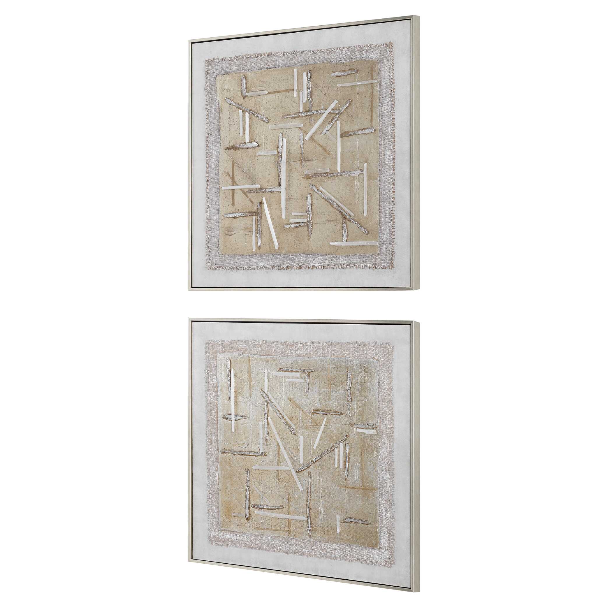 Unpredictable Hand Painted Canvases - Set of 2 - Image 4