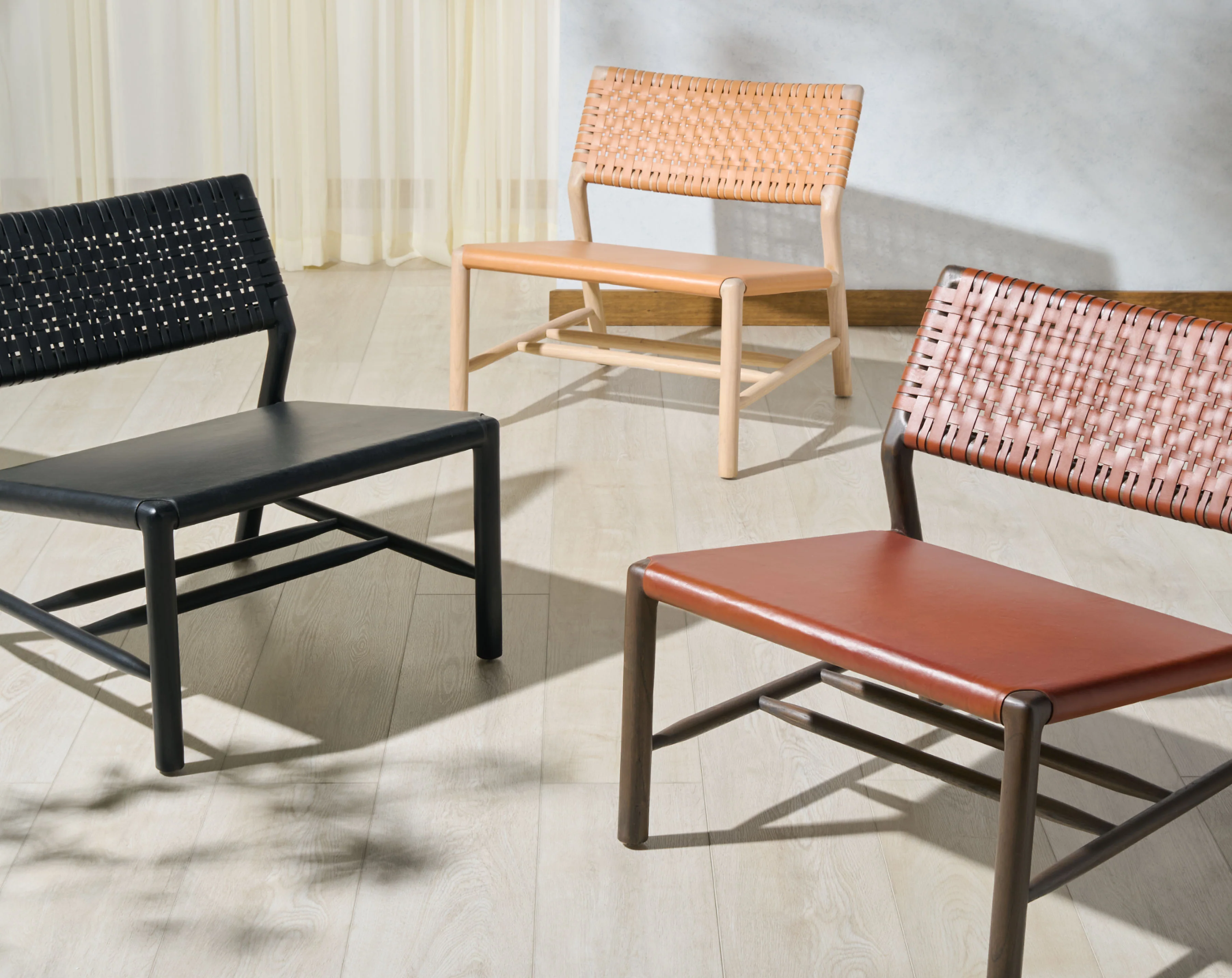 Valdina Woven Leather Acccent Chair - Image 11