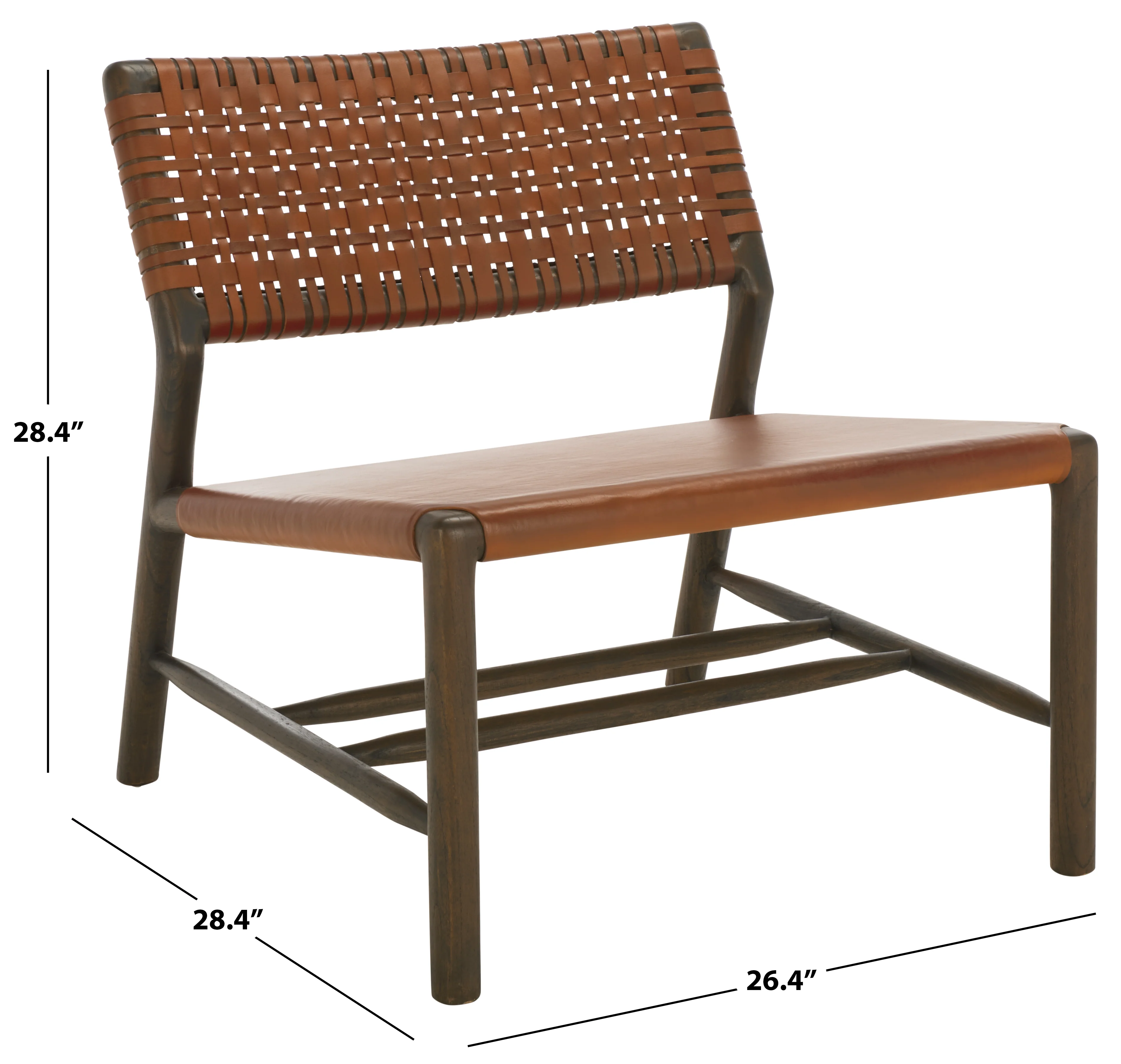 Valdina Woven Leather Acccent Chair - Image 18