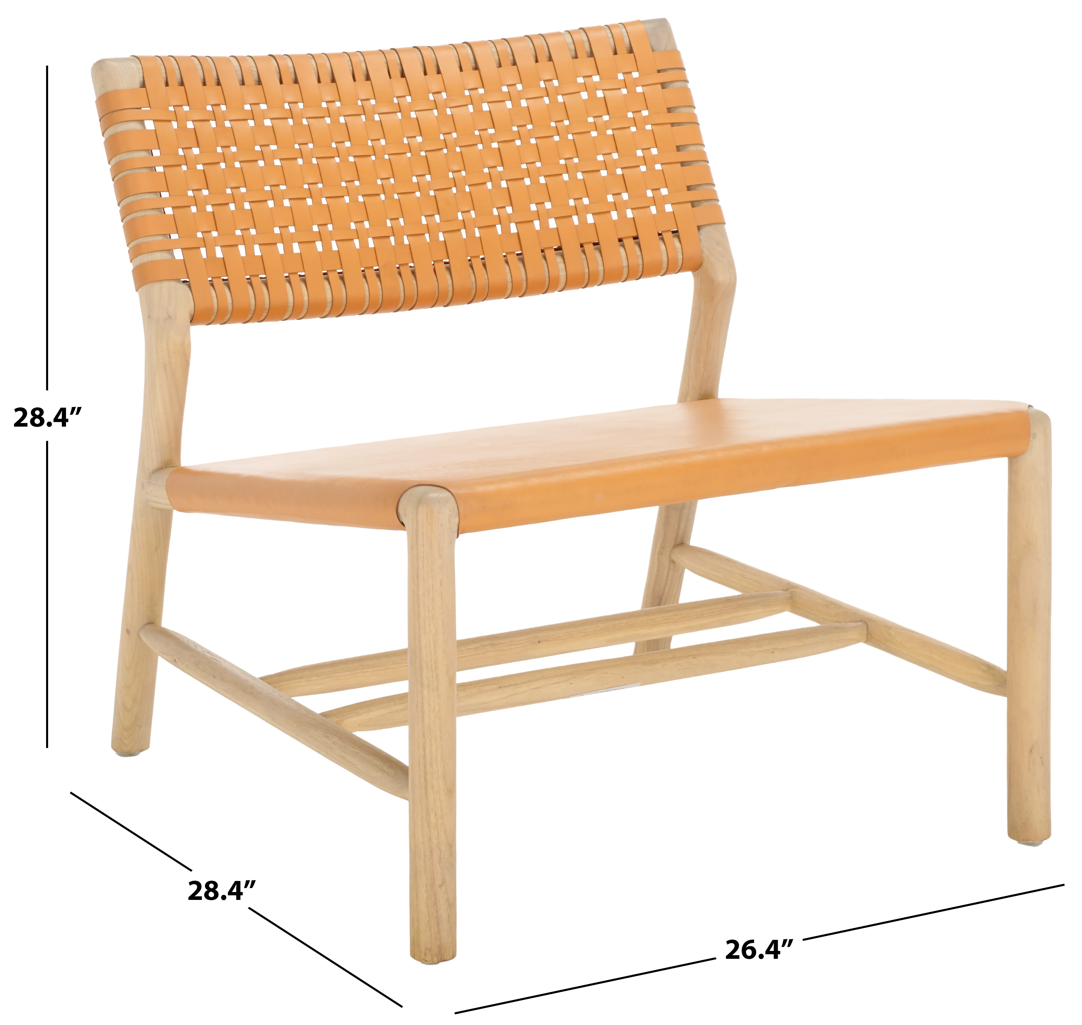 Valdina Woven Leather Acccent Chair - Image 28