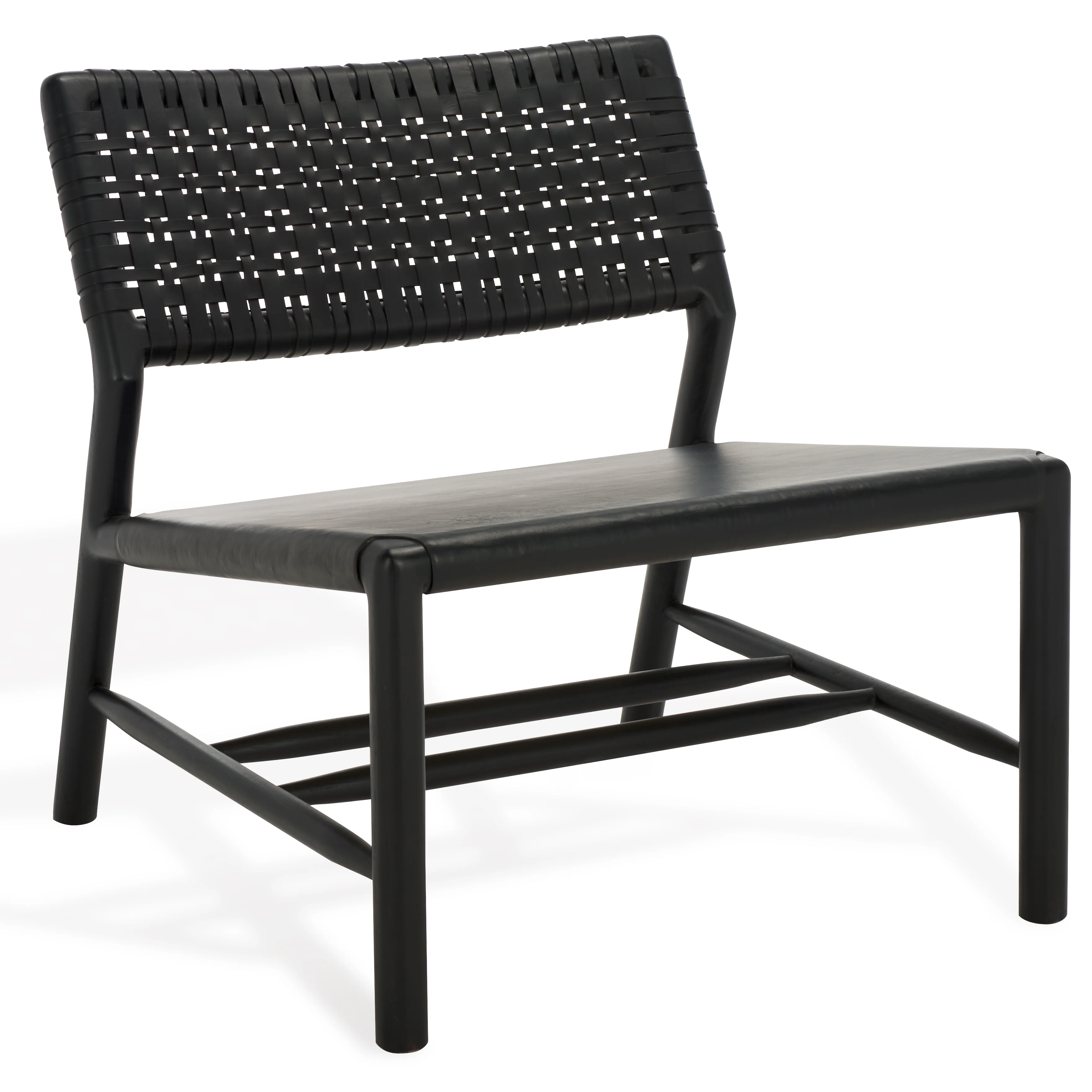 Valdina Woven Leather Acccent Chair - Image 3