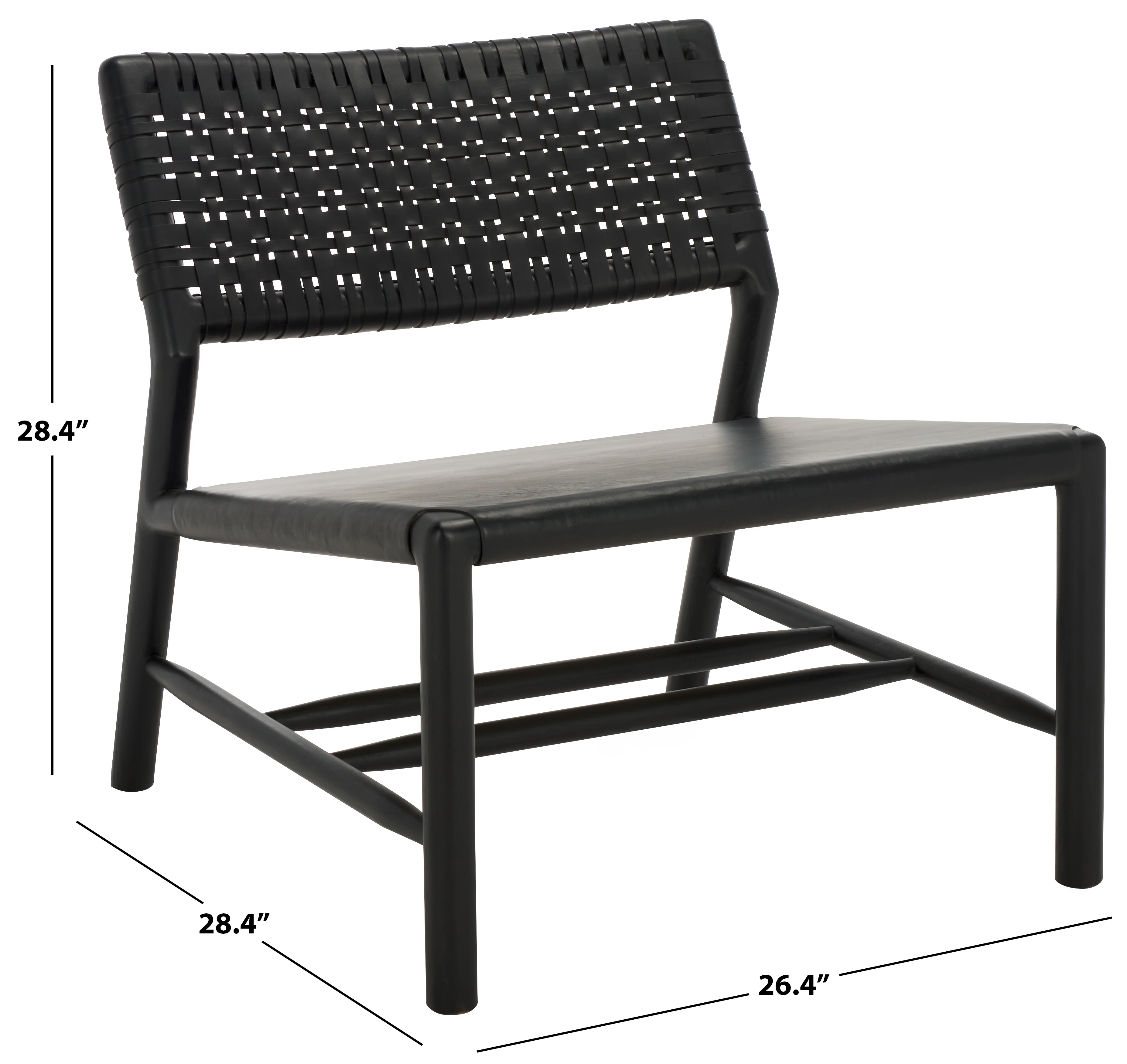 Valdina Woven Leather Acccent Chair - Image 7