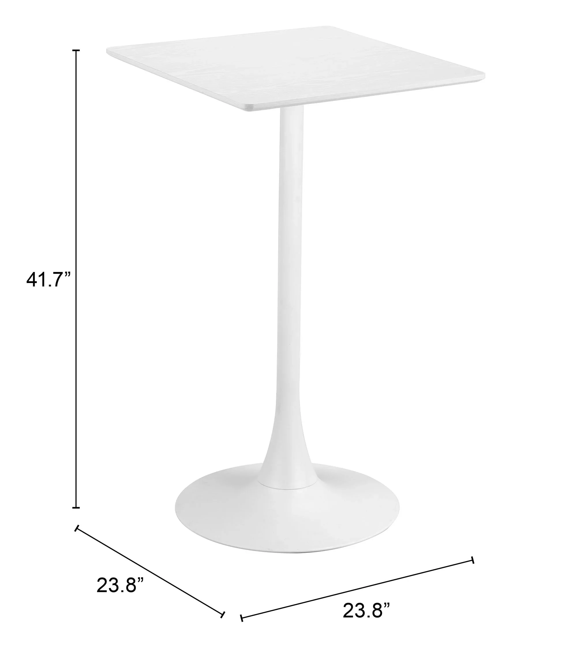 Valleta Bar Table White - Image 5