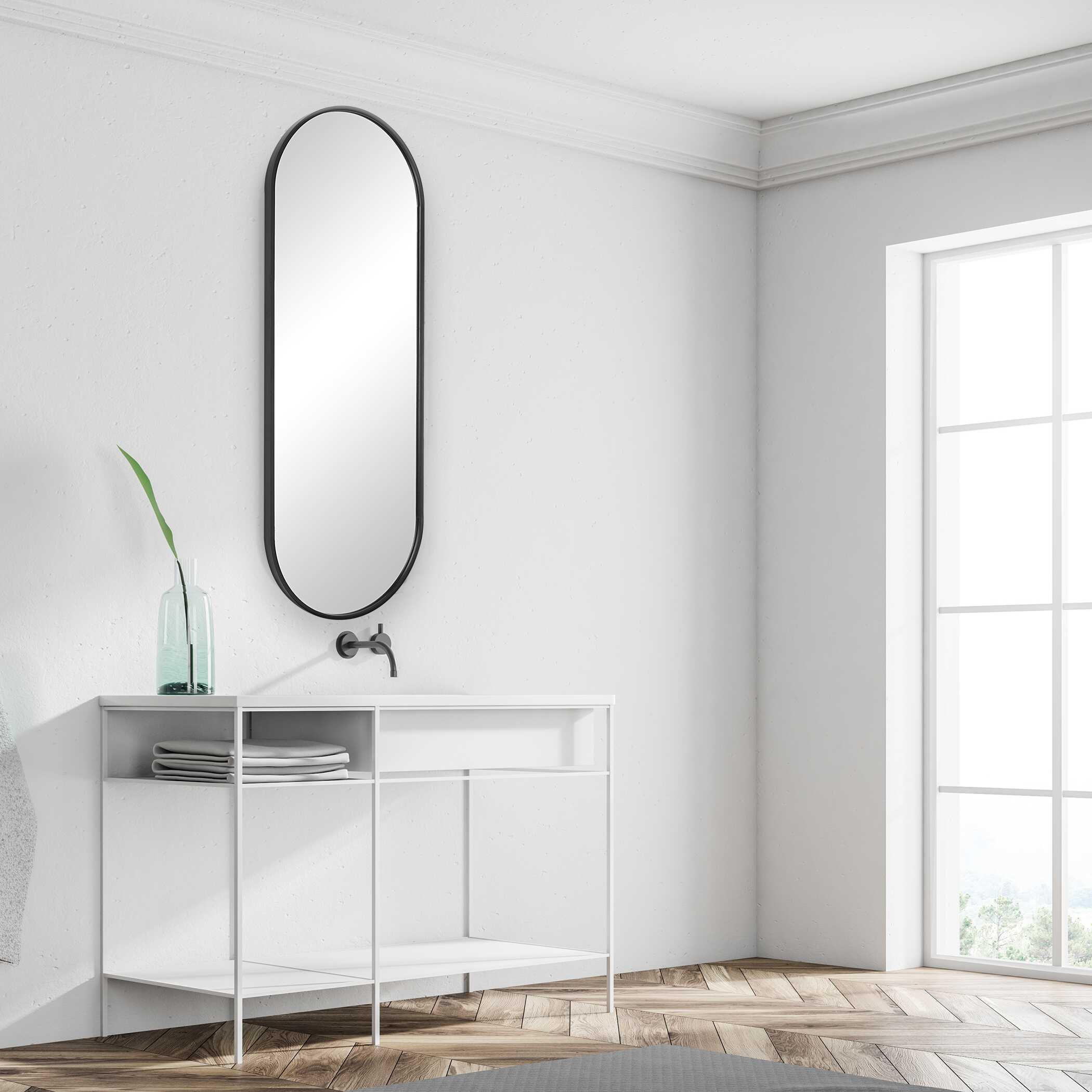 Varina Tall Black Mirror - Image 7