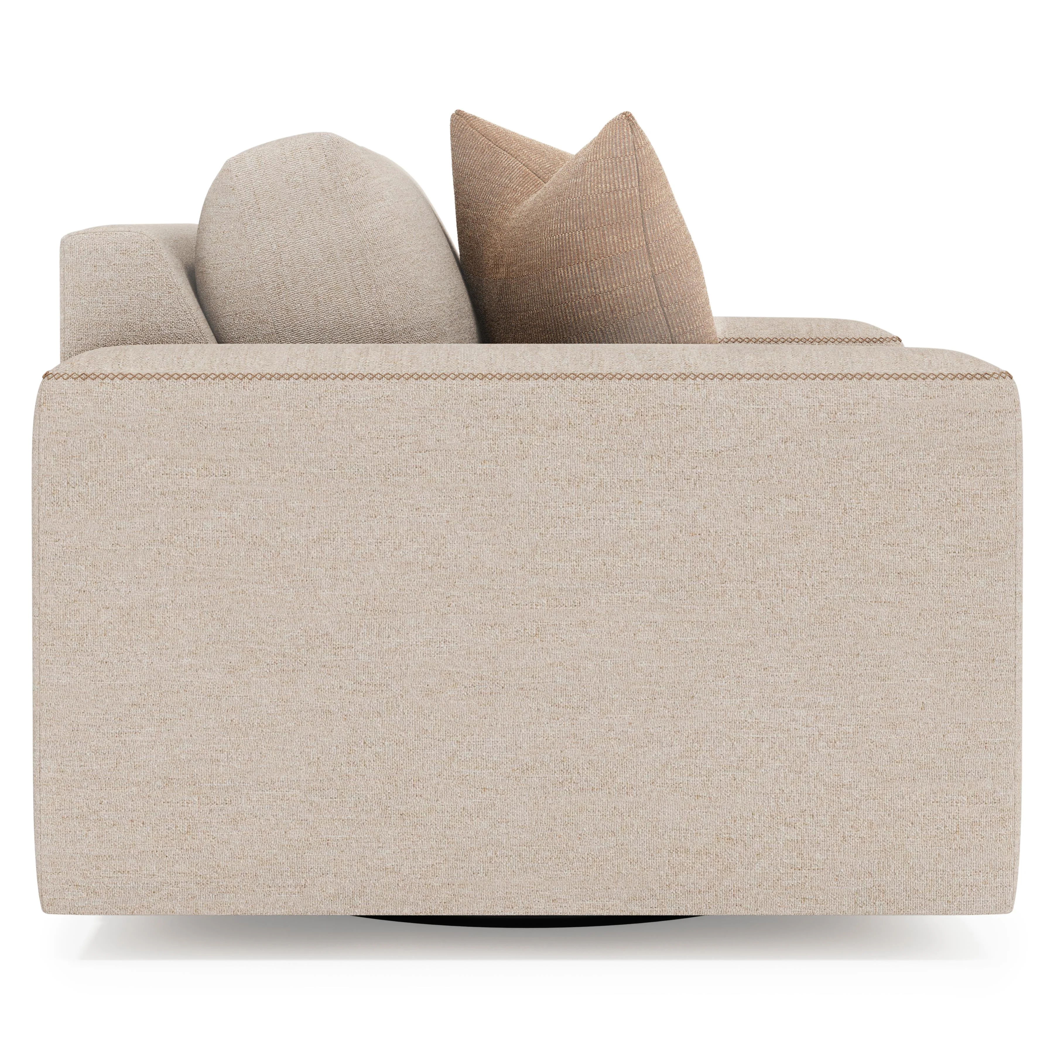 Vaughn Fabric Swivel Chair - Image 3