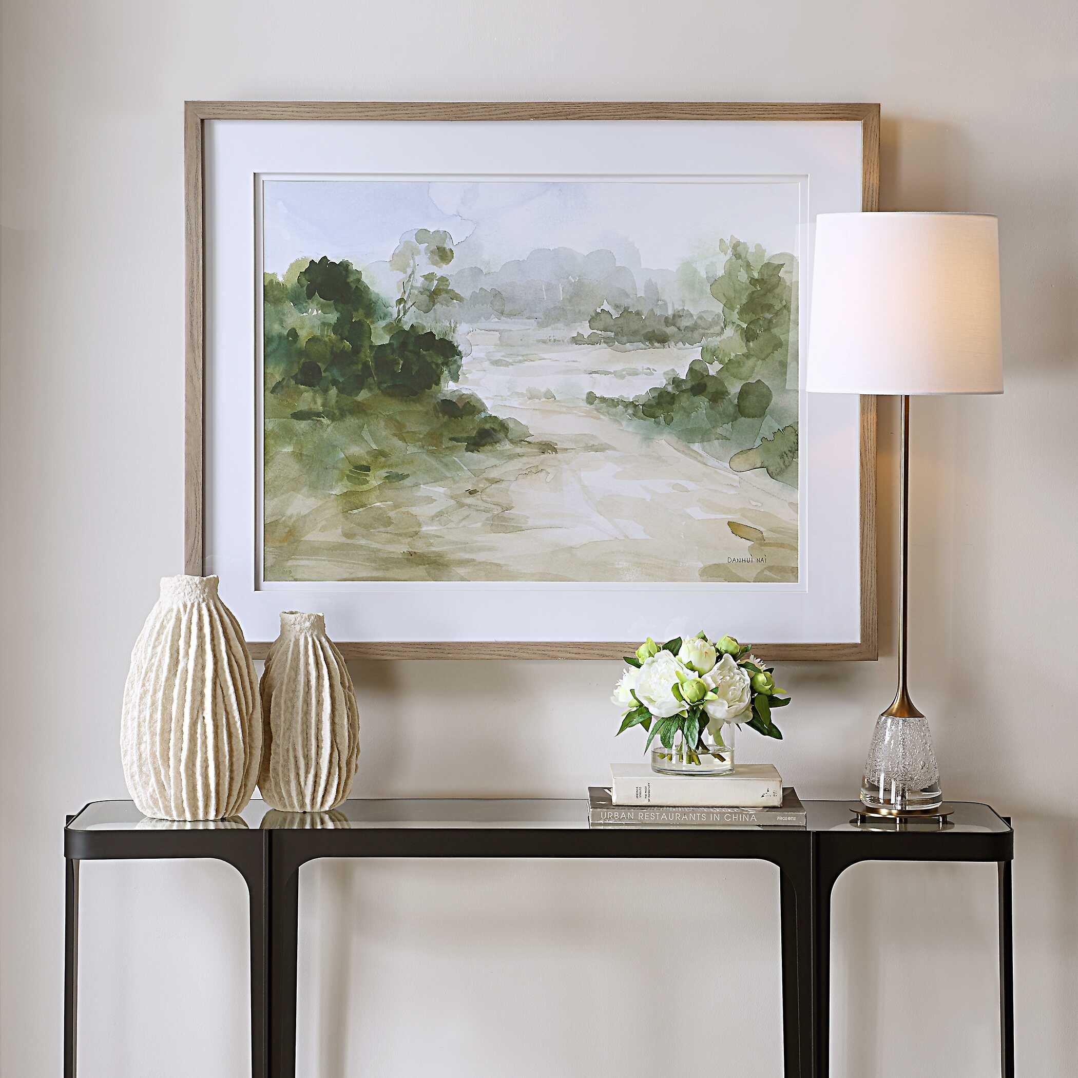 Verdant Watercolor Landscape Print - Image 2