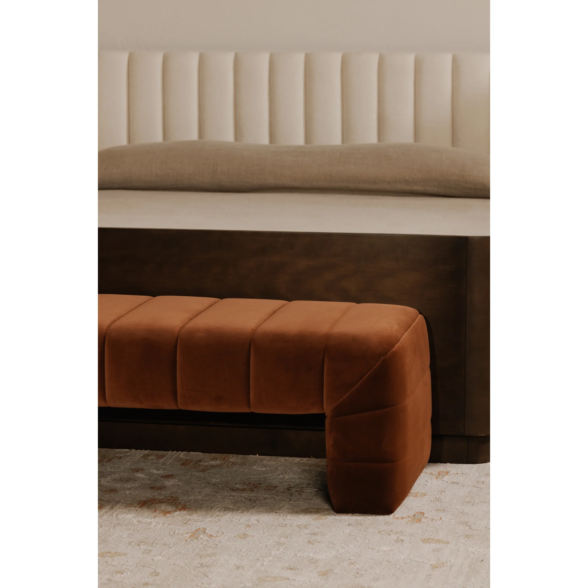 Verity Bench Warm Brown - Image 2