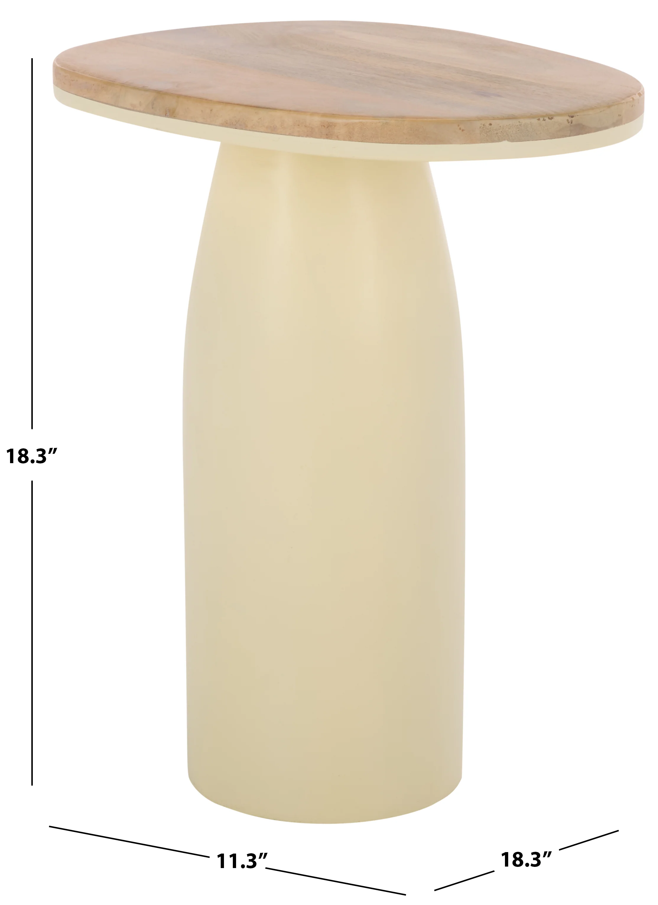Veronica Wood And Lacquer Accent Table - Image 6