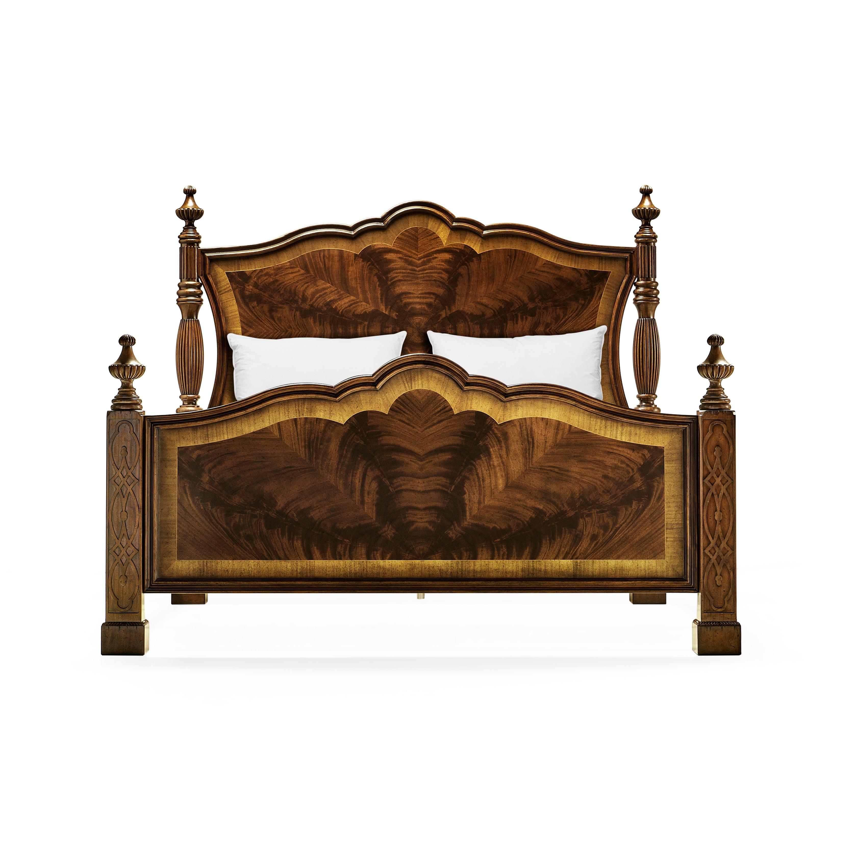 Versailles Mahogany King Poster Bed - Image 4