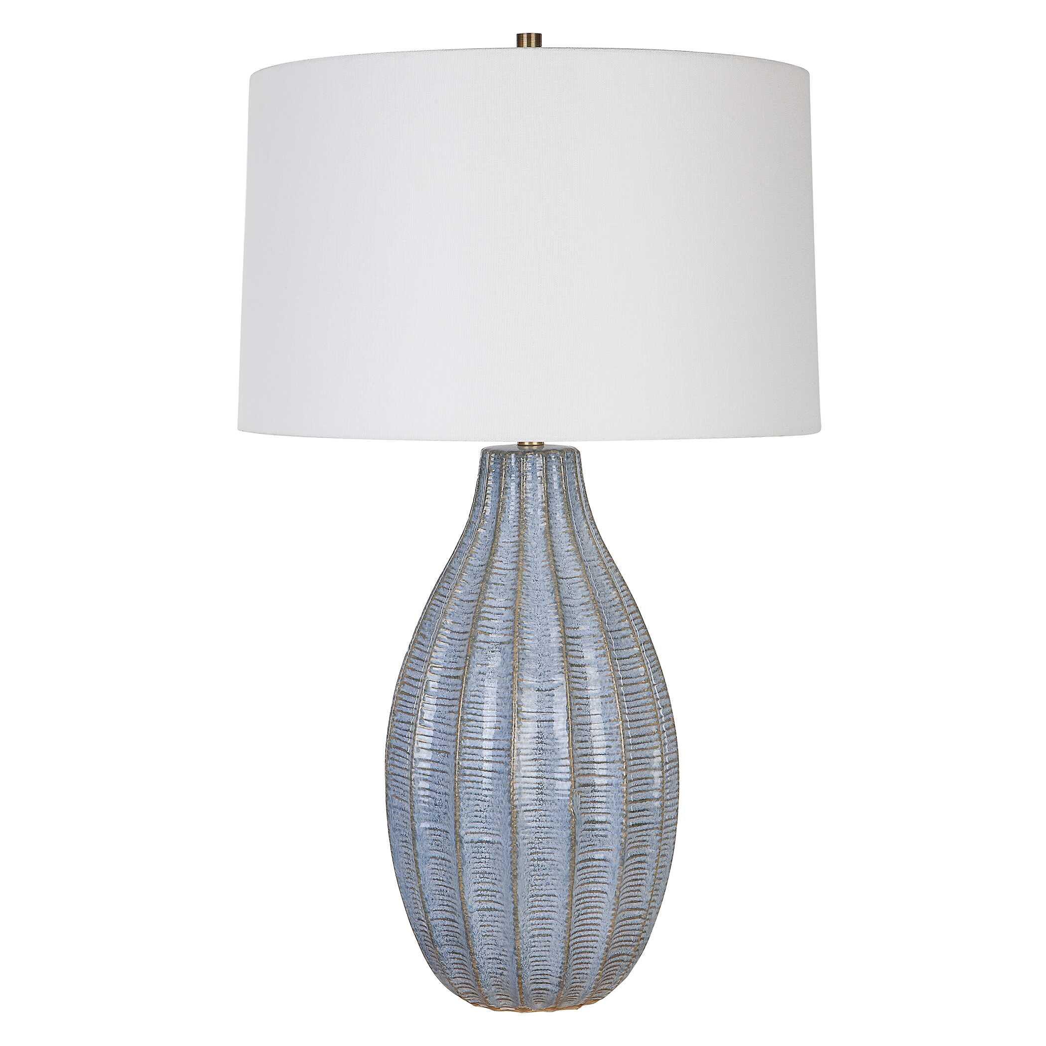 Veston Blue Glaze Table Lamp - Image 4