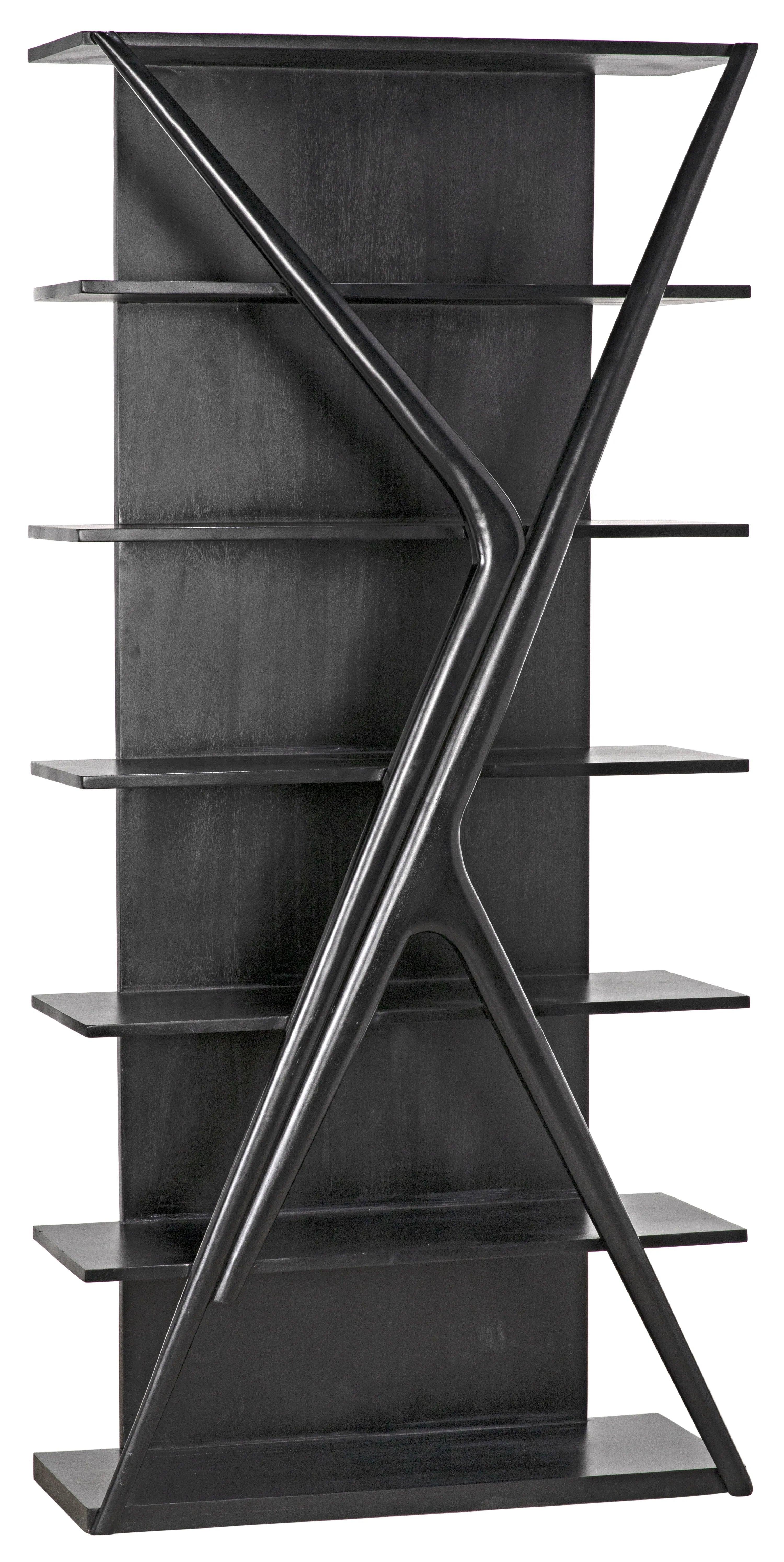 Vetra Bookcase, Hand Rubbed Black