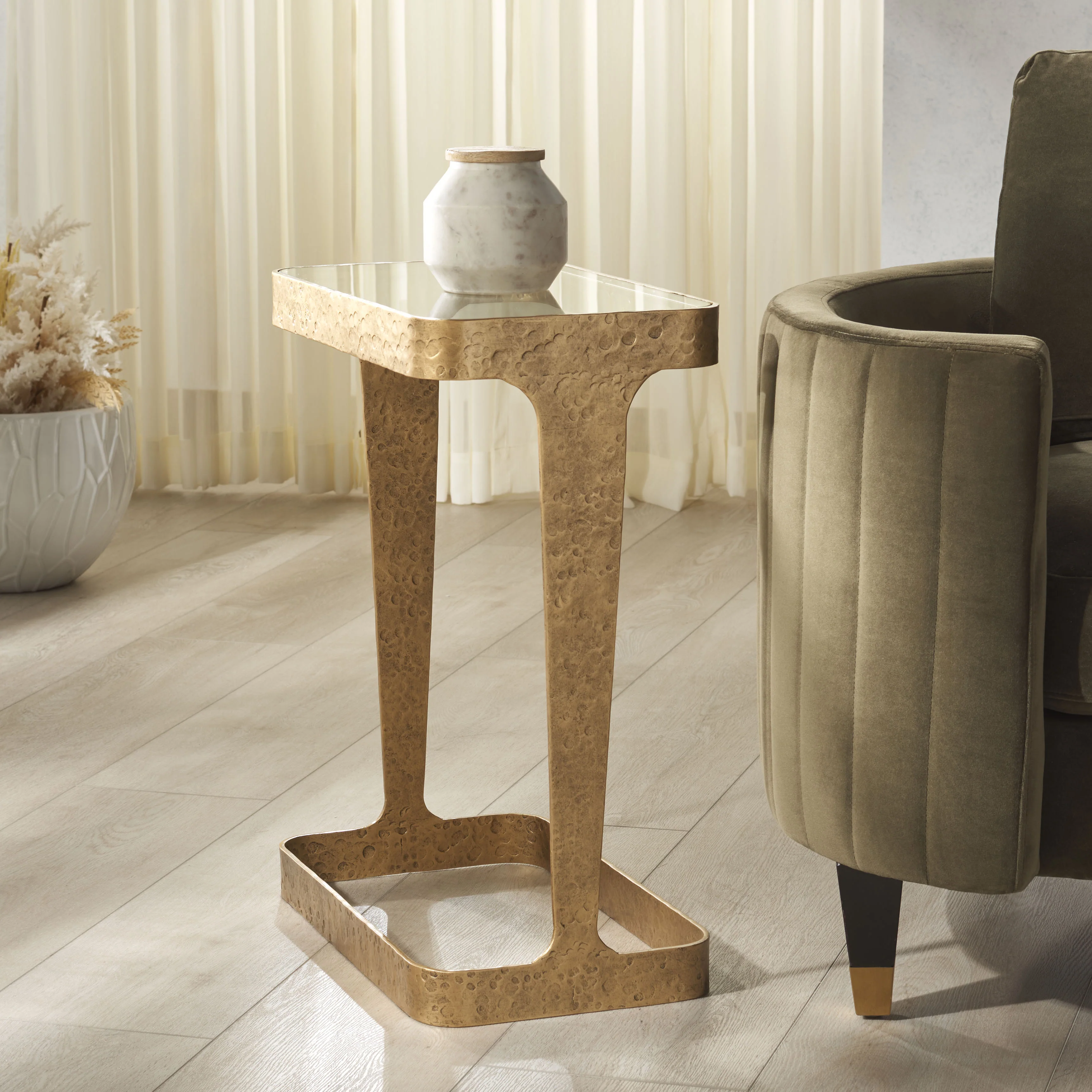 Viktor Forged Metal Accent Table - Image 4