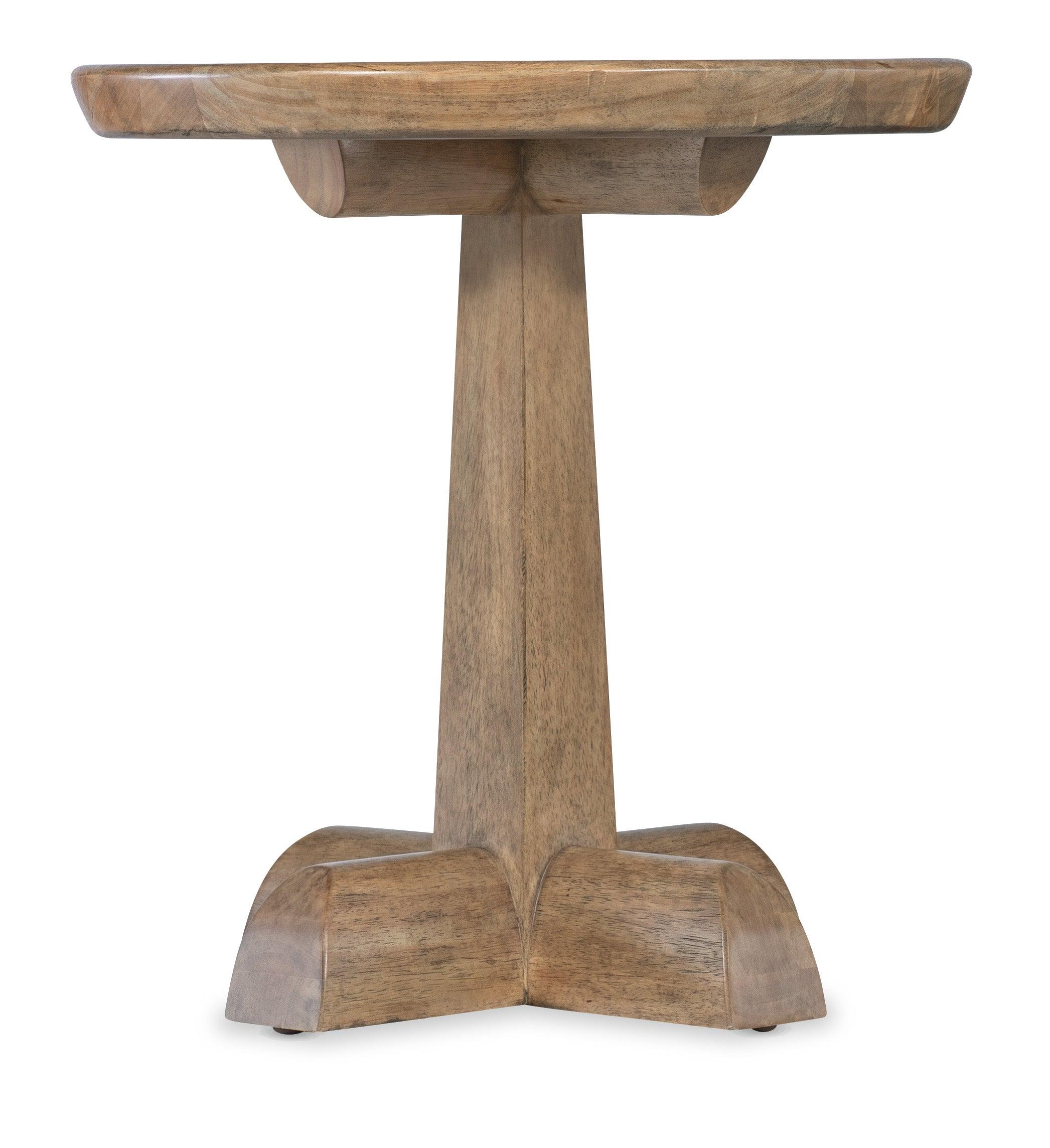 Vineyard Row Round Pedestal End Table - Image 4