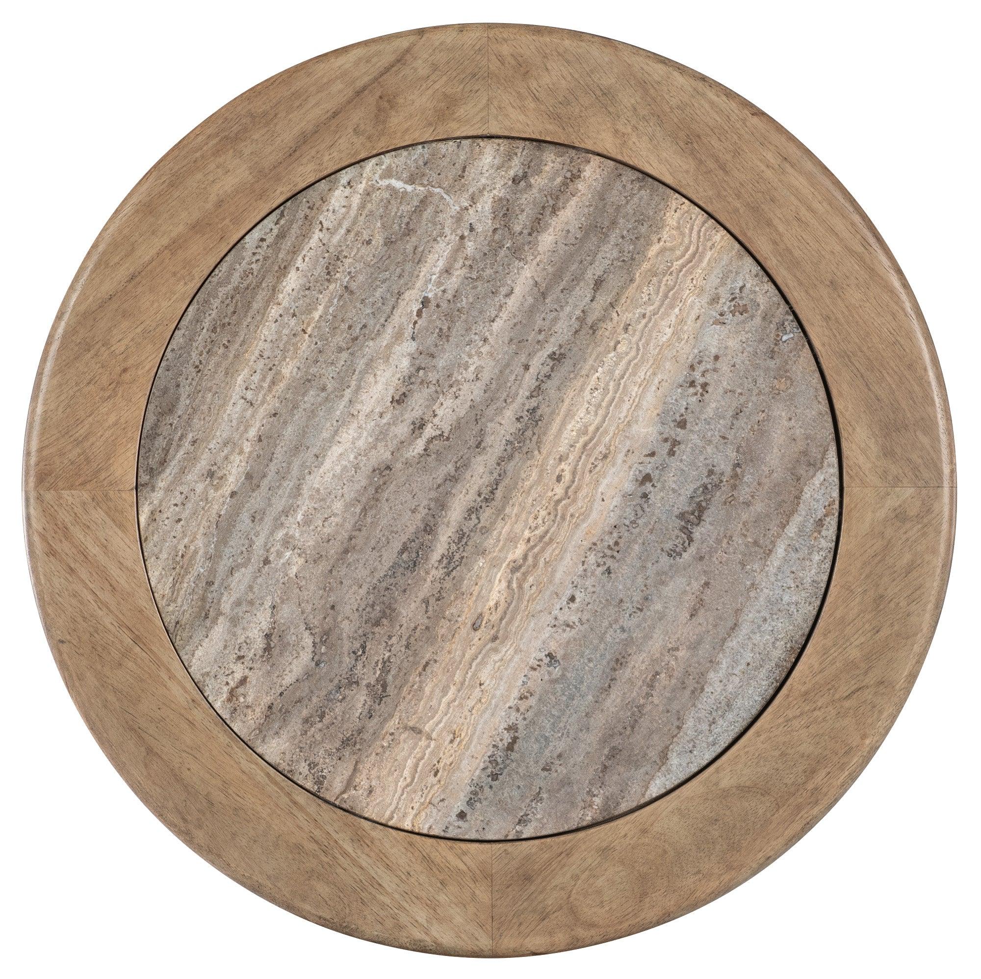 Vineyard Row Round Pedestal End Table - Image 5