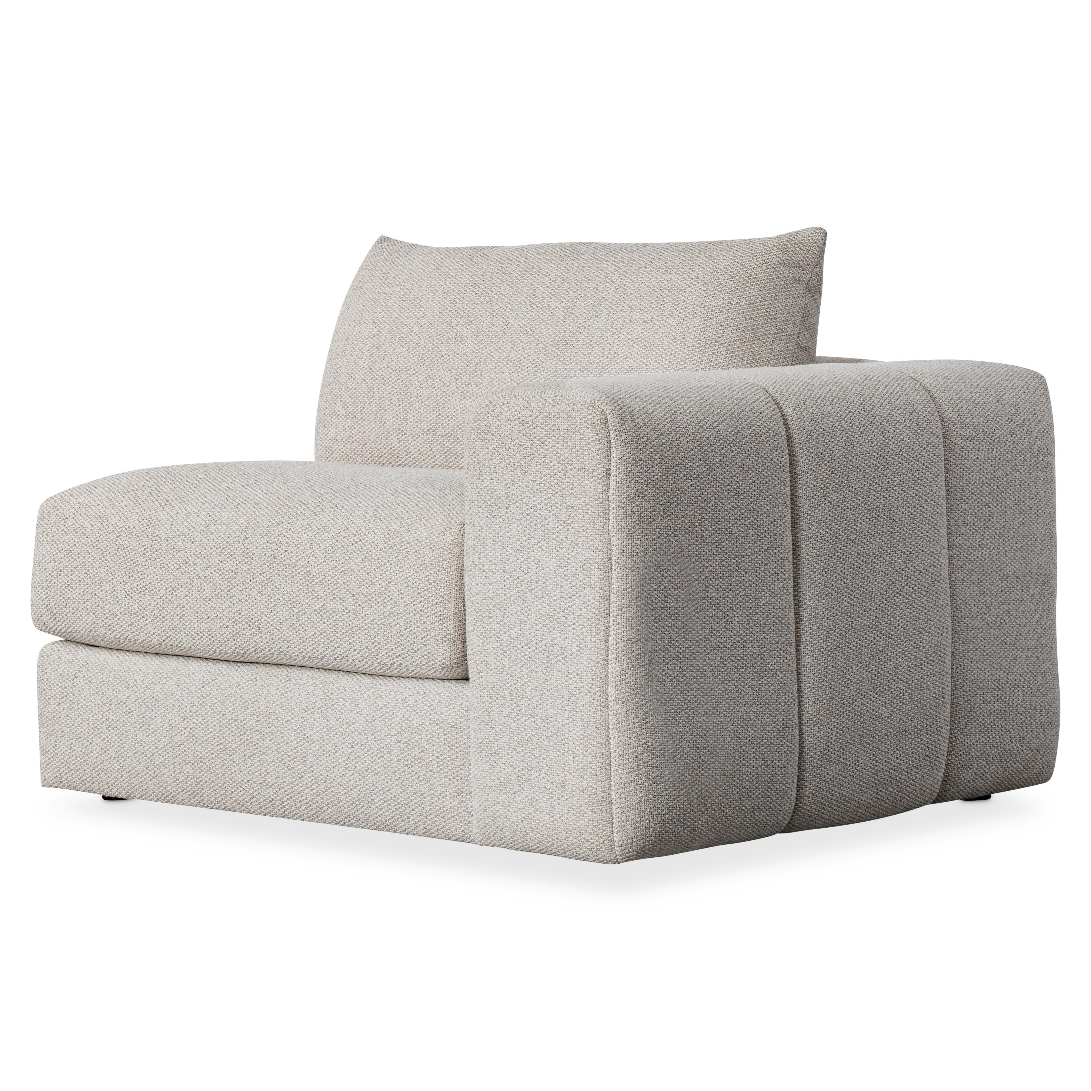 Vista Fabric Right Arm Chair - Set of 2 - Image 4