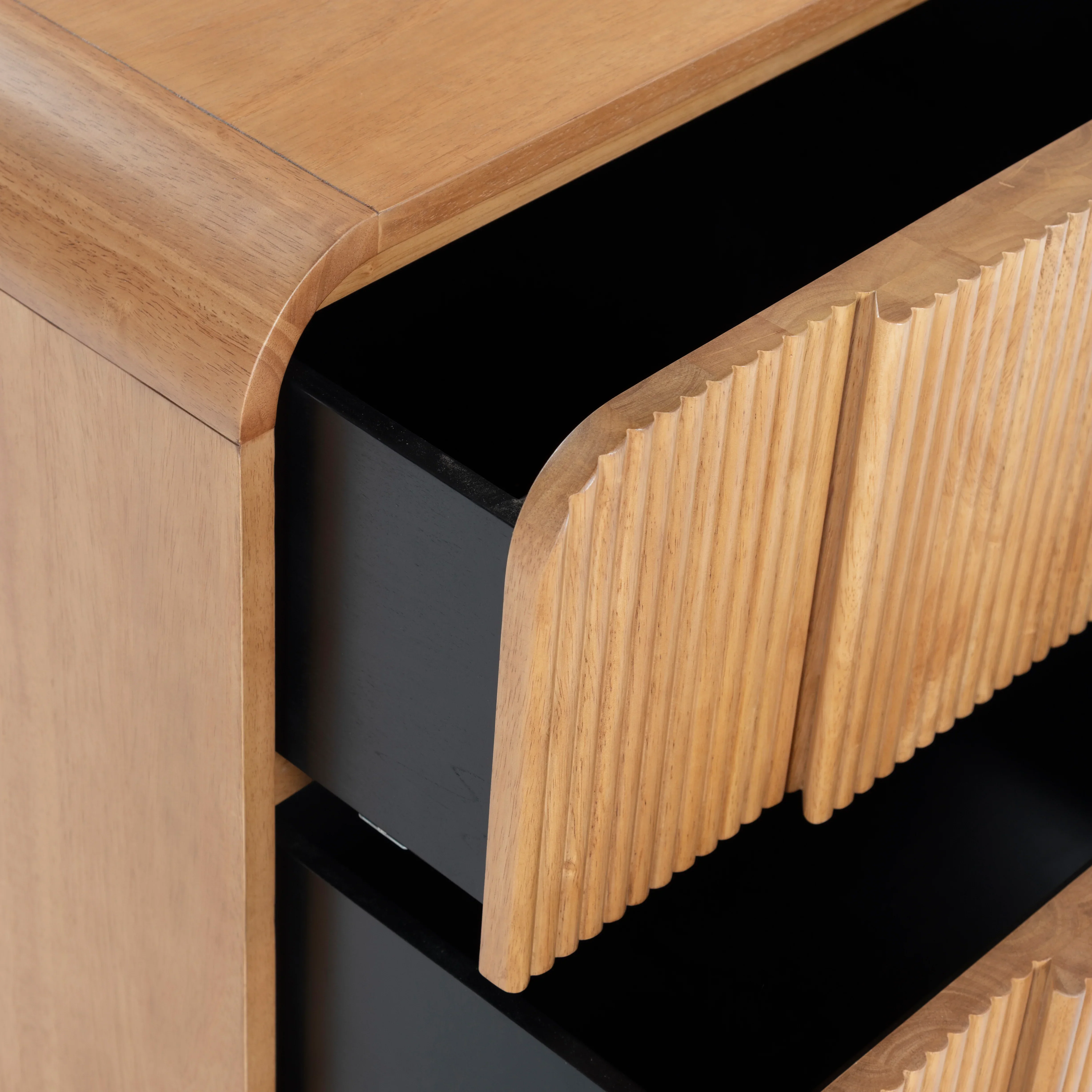 Vitale Reeded Wood Nightstand - Image 12