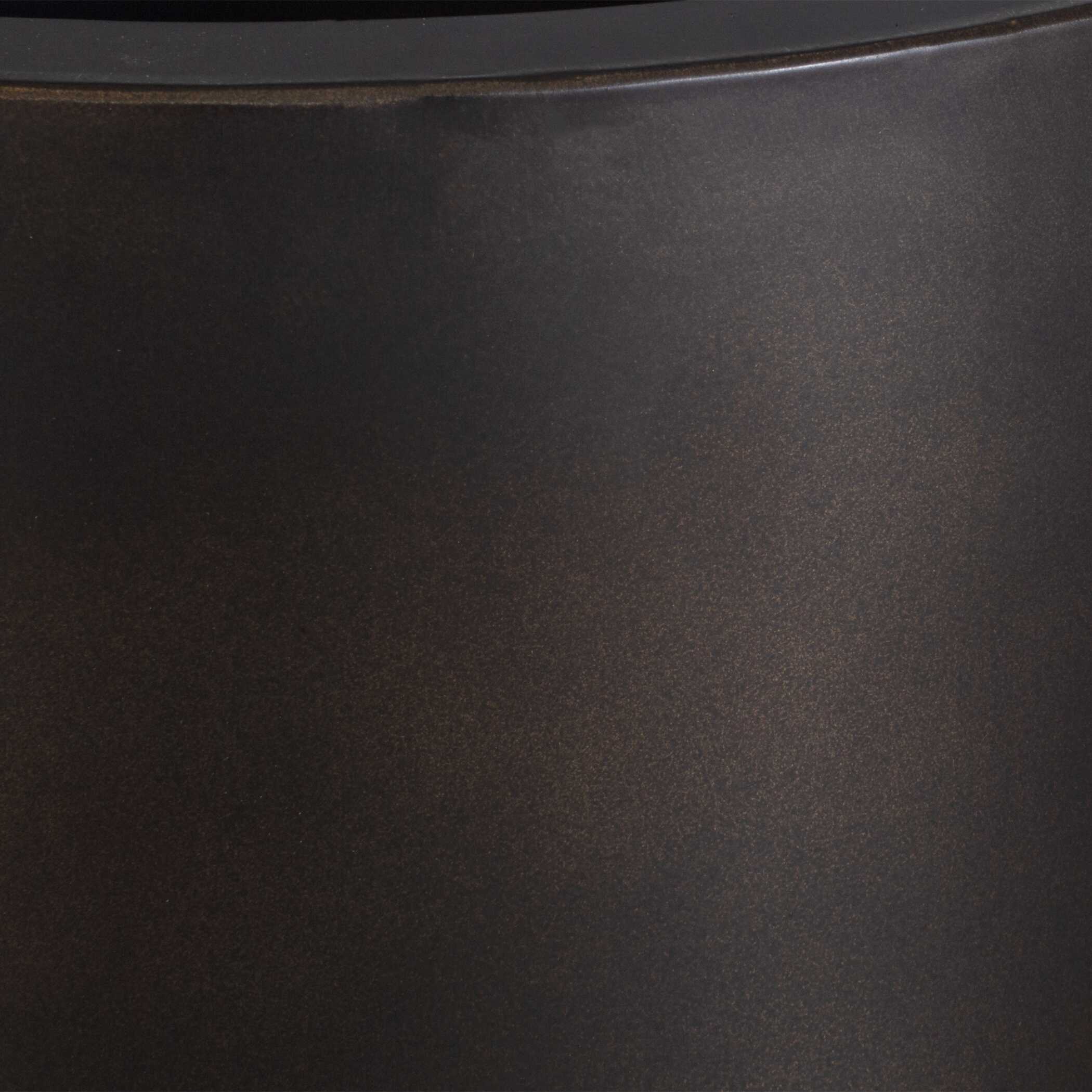 Volcan Matte Bronze Outdoor Planters - Set of 2 - Image 4