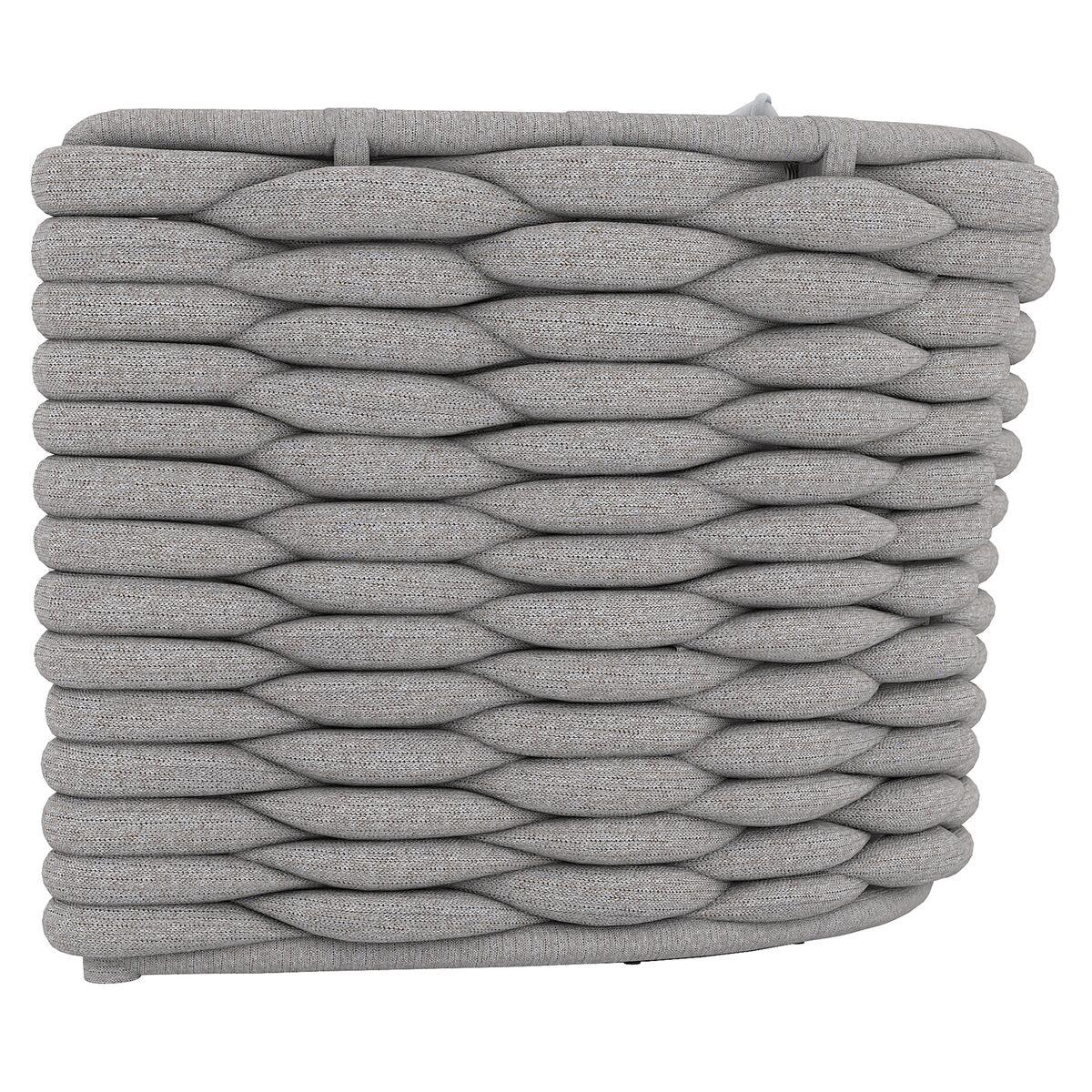 Wailea Swivel Chair Grey Sock Weave Swivel Chair - Image 4