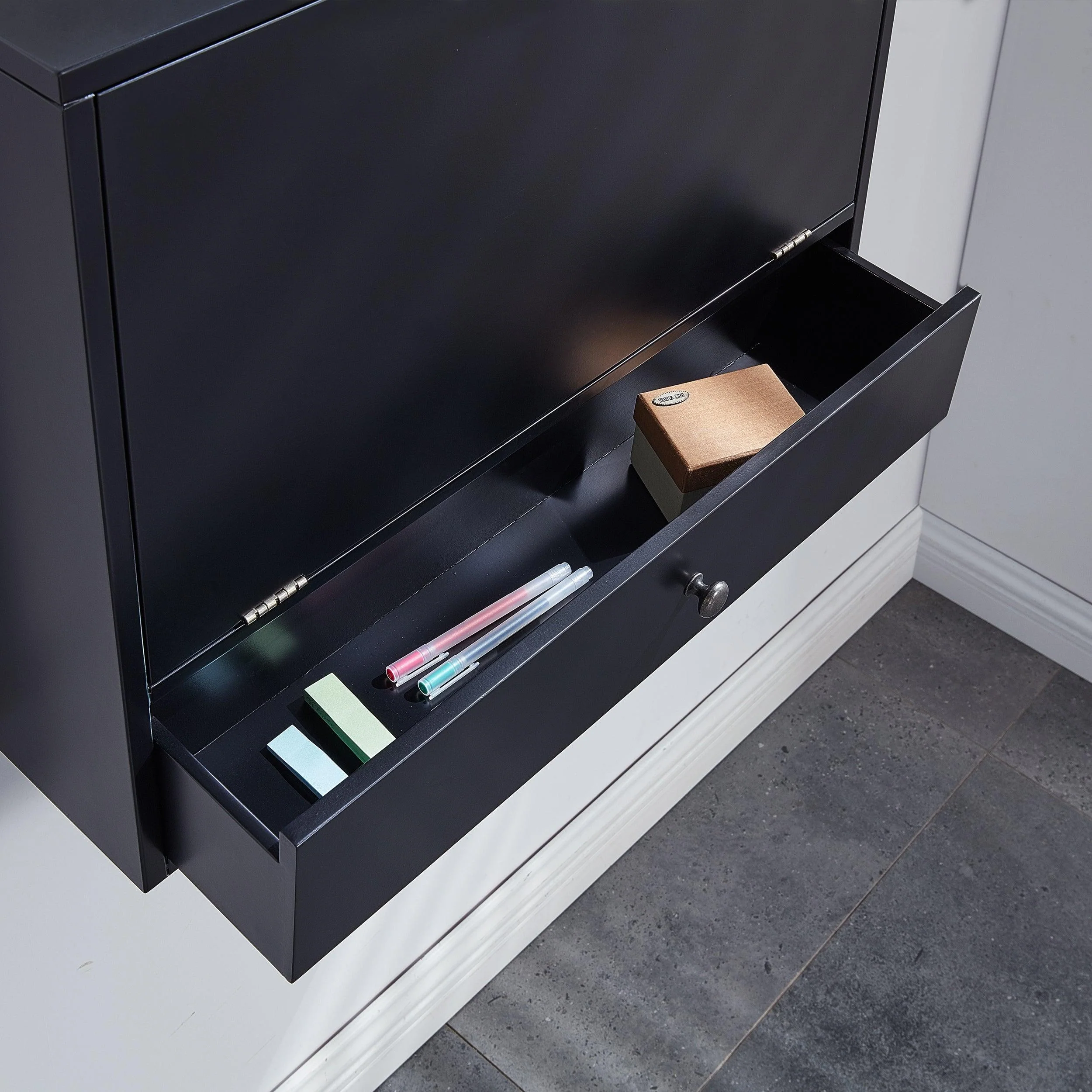 Wall Mount Laptop Desk - Universal Style - Black - Image 8