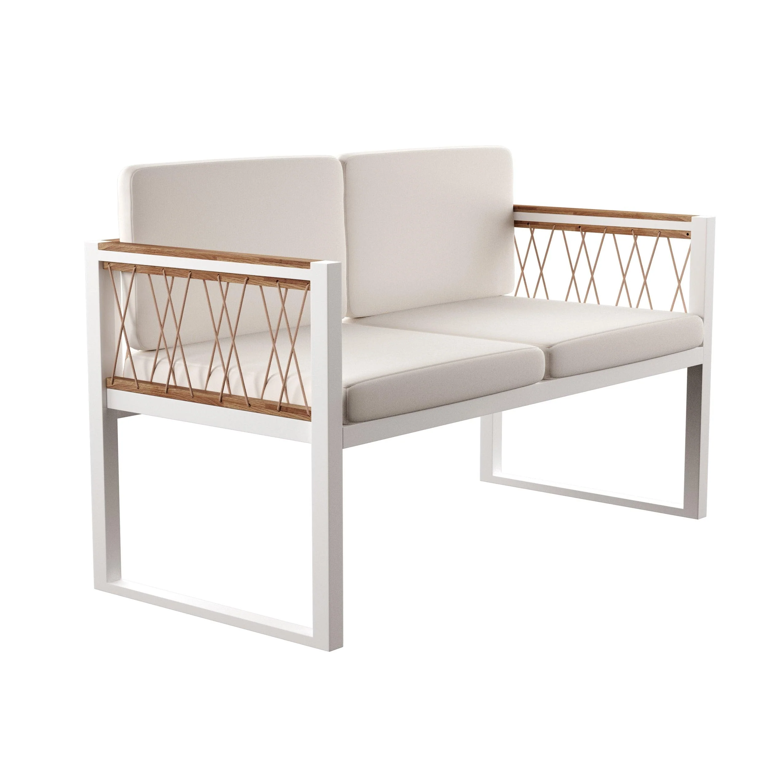 Wallmond Cushioned Outdoor Loveseat/Settee - Image 3